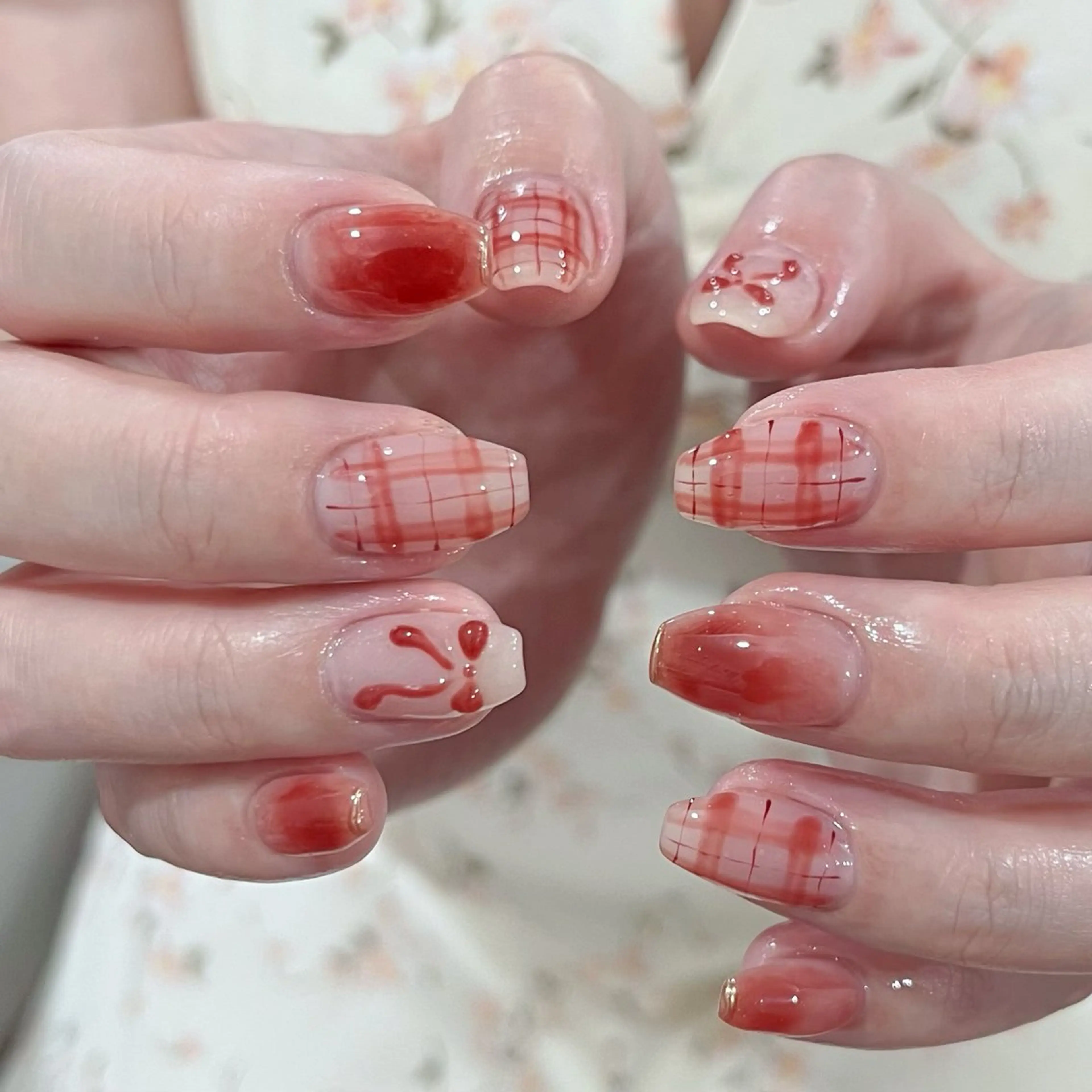 ネイル 韓国ネイル ワンホンネイル ハンドネイル ハンドケア Chang _Nailのネイルデザイン