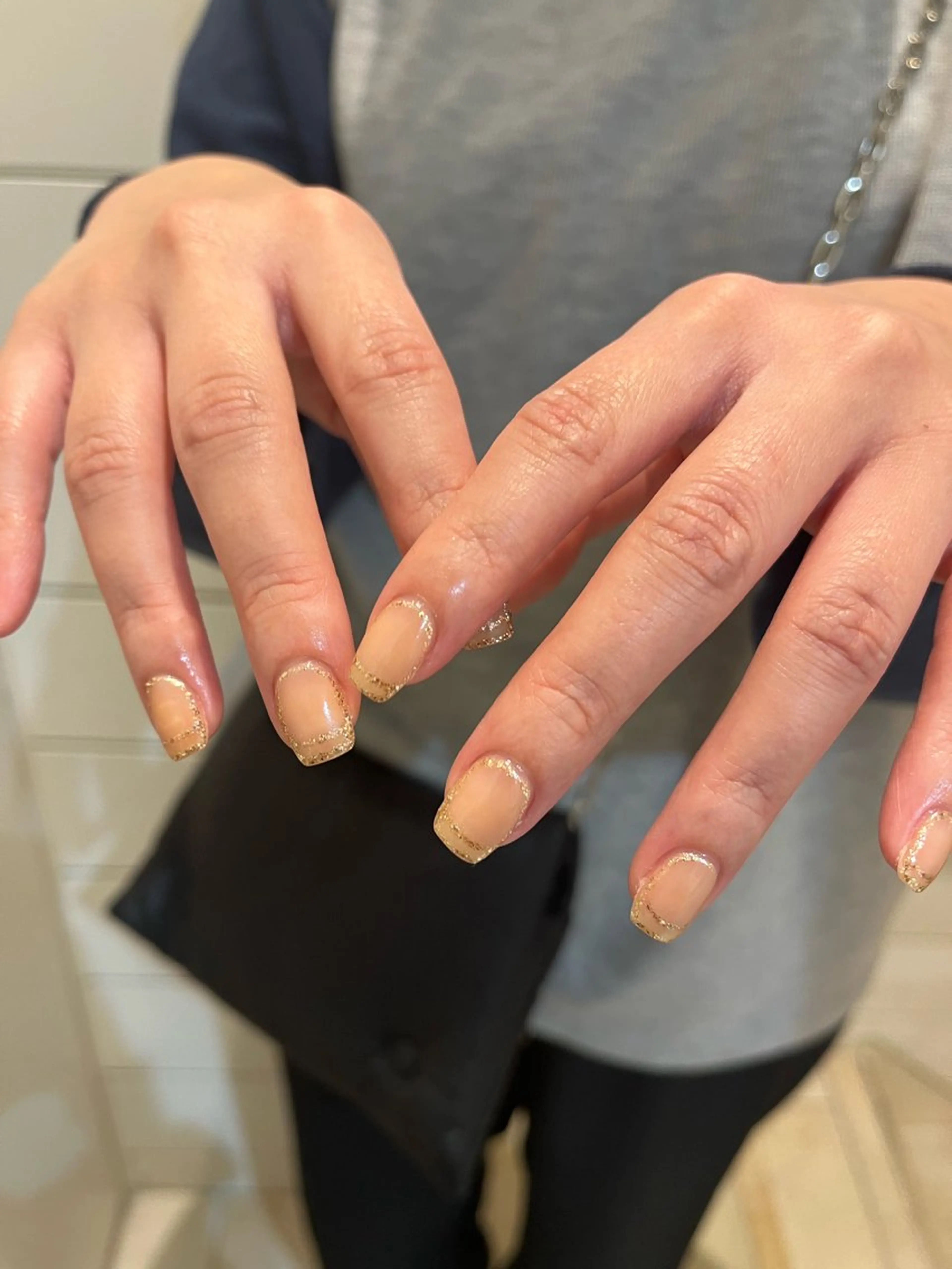 ネイル ラメ(グリッター) ハンドネイル Momone /渋谷/パラジェルのネイルデザイン