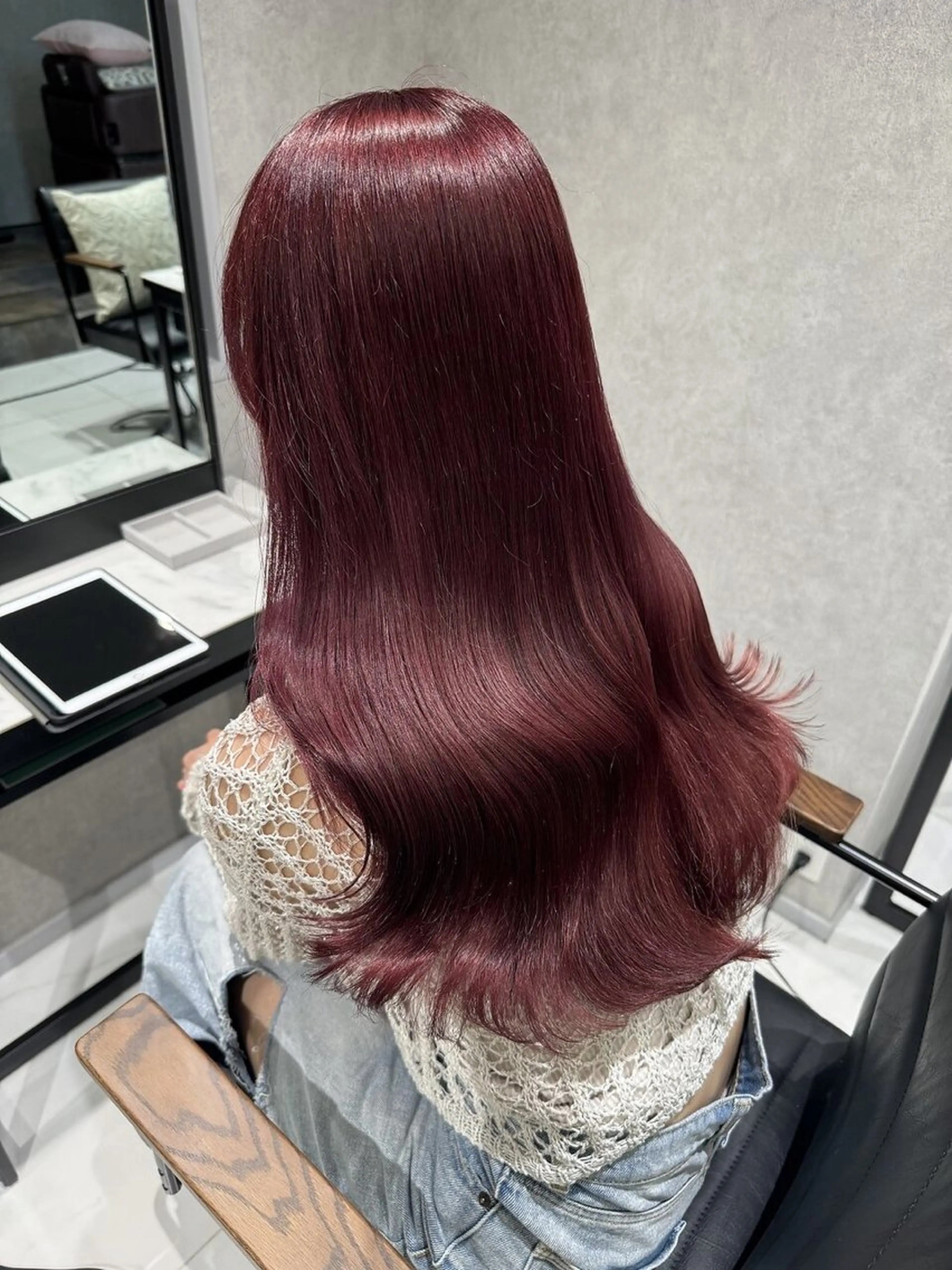 ロング カラー ピンクカラー 髪質改善 トリートメント ヘアカラー トリートメント ピンクカラー🩷スパ ニスト🧴みき🎀のヘアスタイル