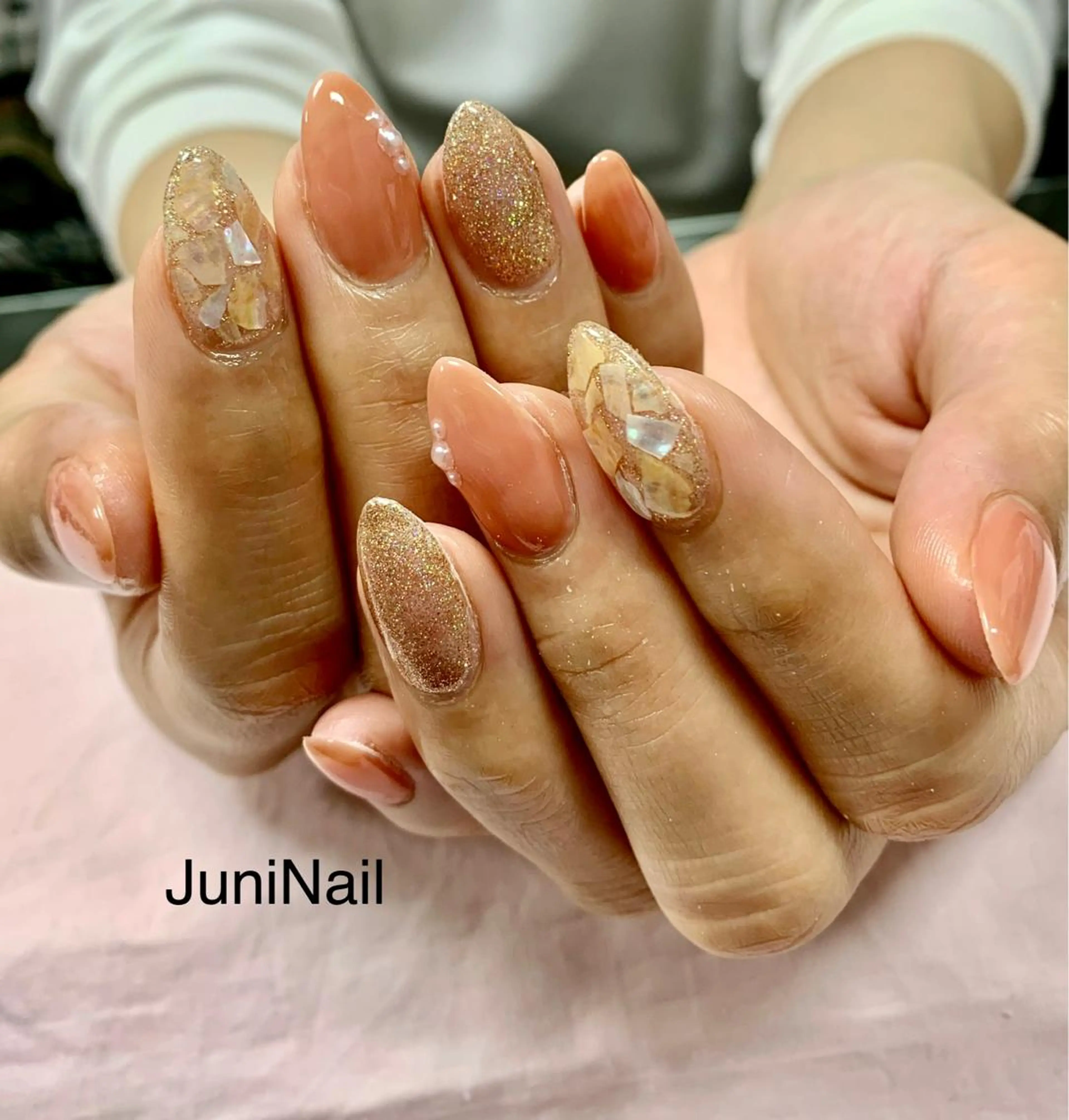 ネイル ハンドネイル JuniNail韓国 ネイリストsuのネイルデザイン