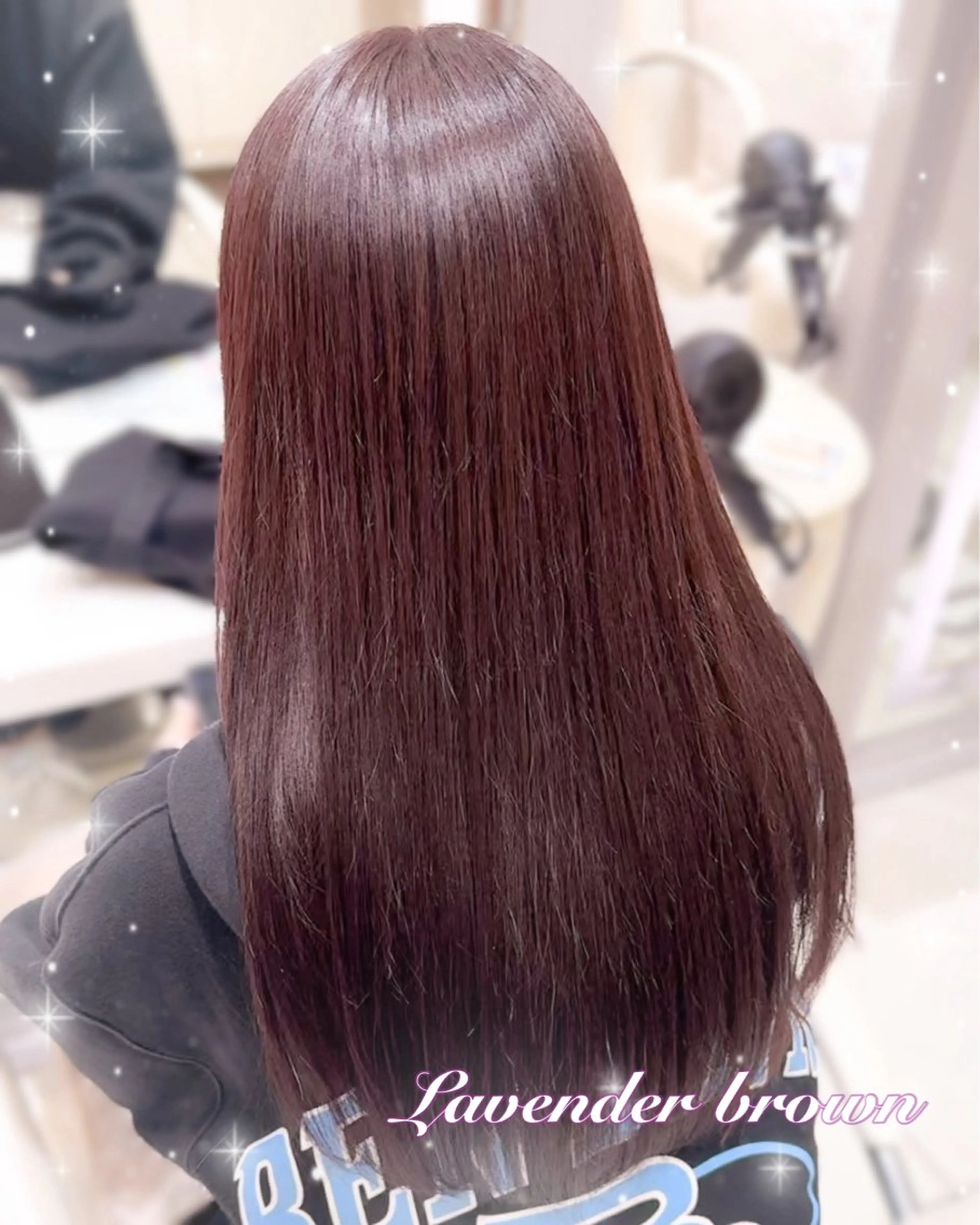 ロング カラー ブラウンカラー ラベンダーカラー 縮毛矯正 ヘアカラー Beleza scelto所属・原宿/ハイトーン/ みずは🎀のヘアスタイル