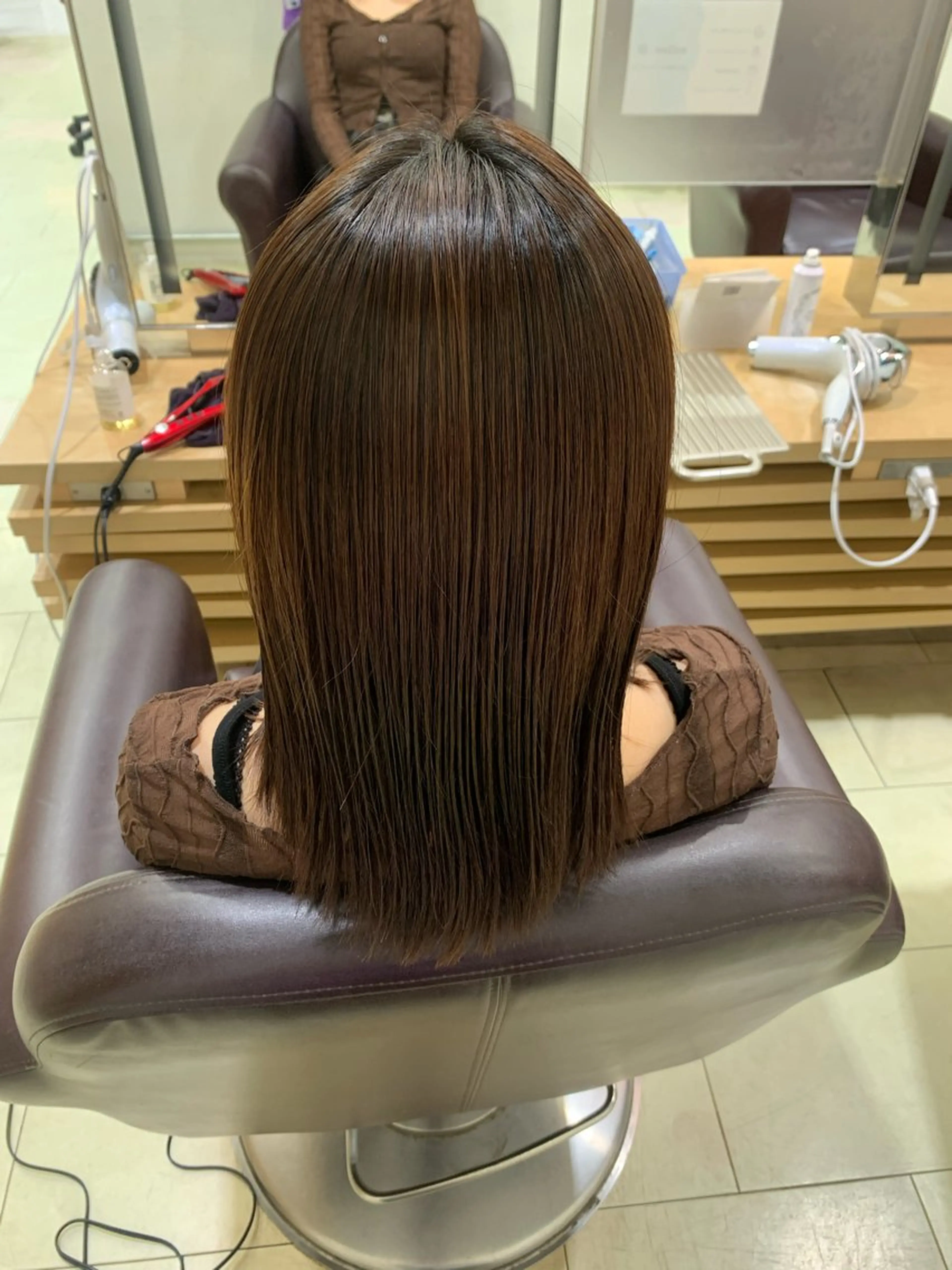 ロング カラー カット 縮毛矯正 メンズカットパーマ 【フェザーパーマ】のヘアスタイル