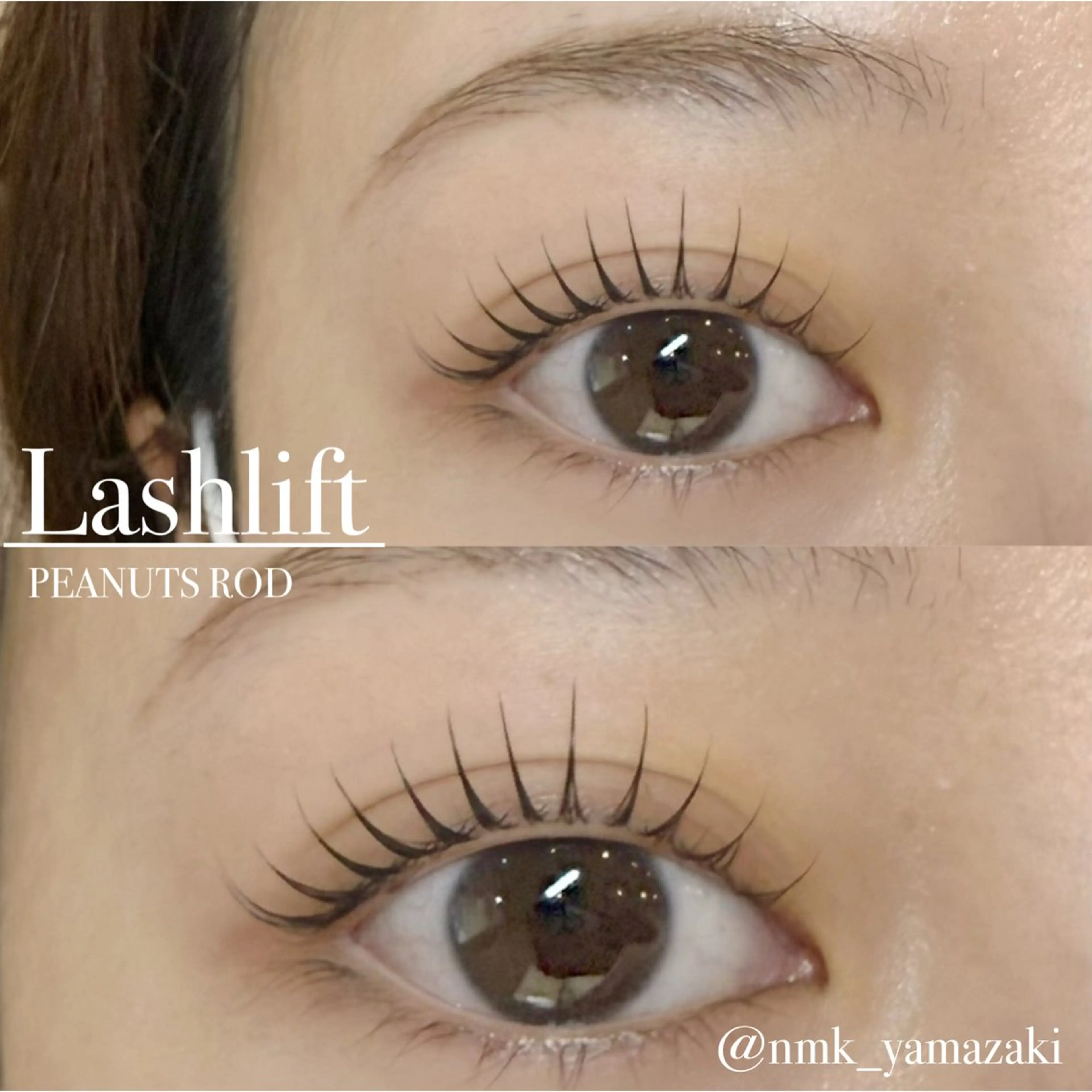 マツエク・マツパ 一重×まつ毛パーマ マツパ eno eyelash salon所属・🫧eno オーナー山崎🫧のマツエク・マツパデザイン