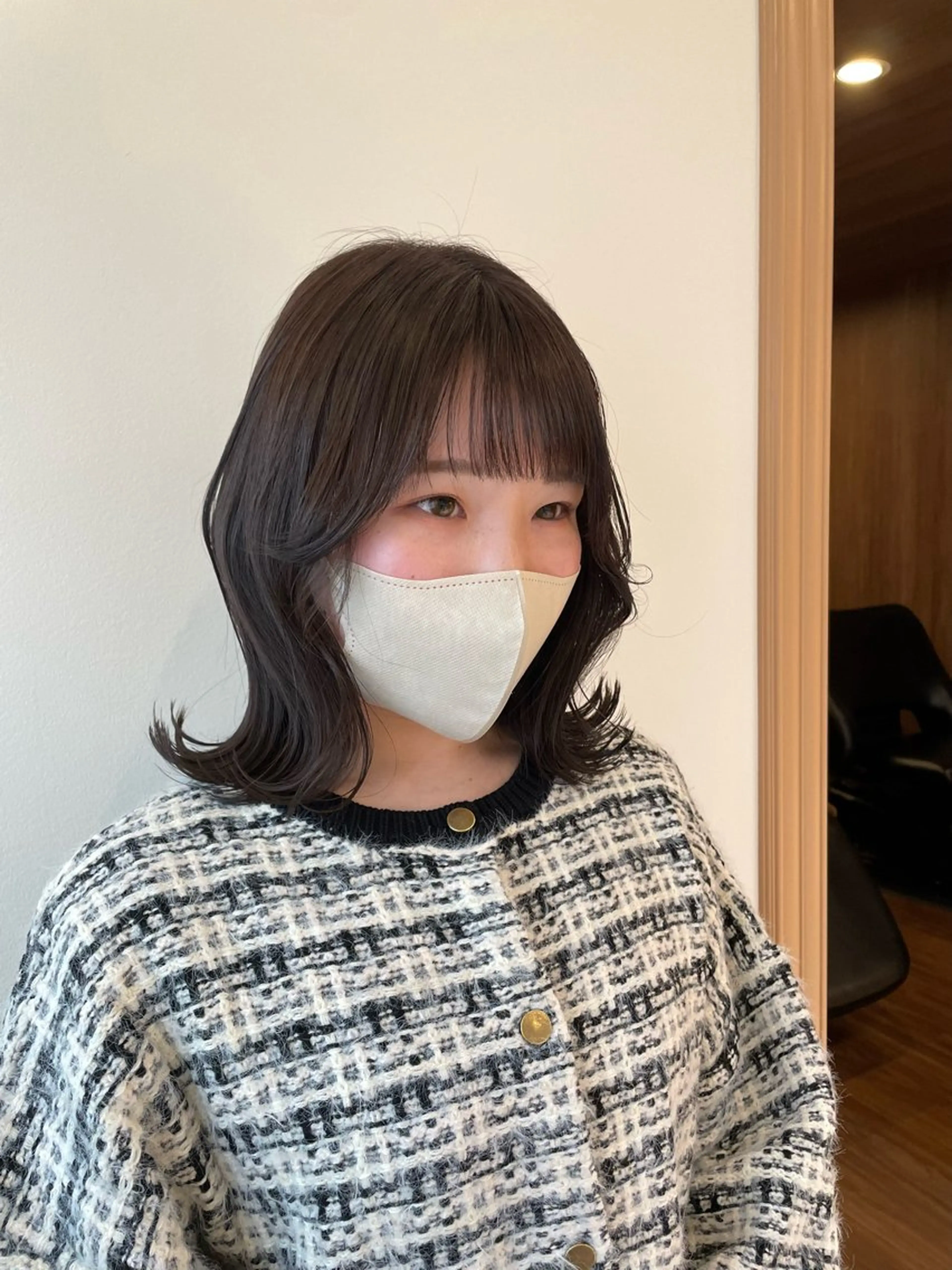 ミディアム カラー カット ヘアカラー トリートメント Osoko Hiyoriのヘアスタイル