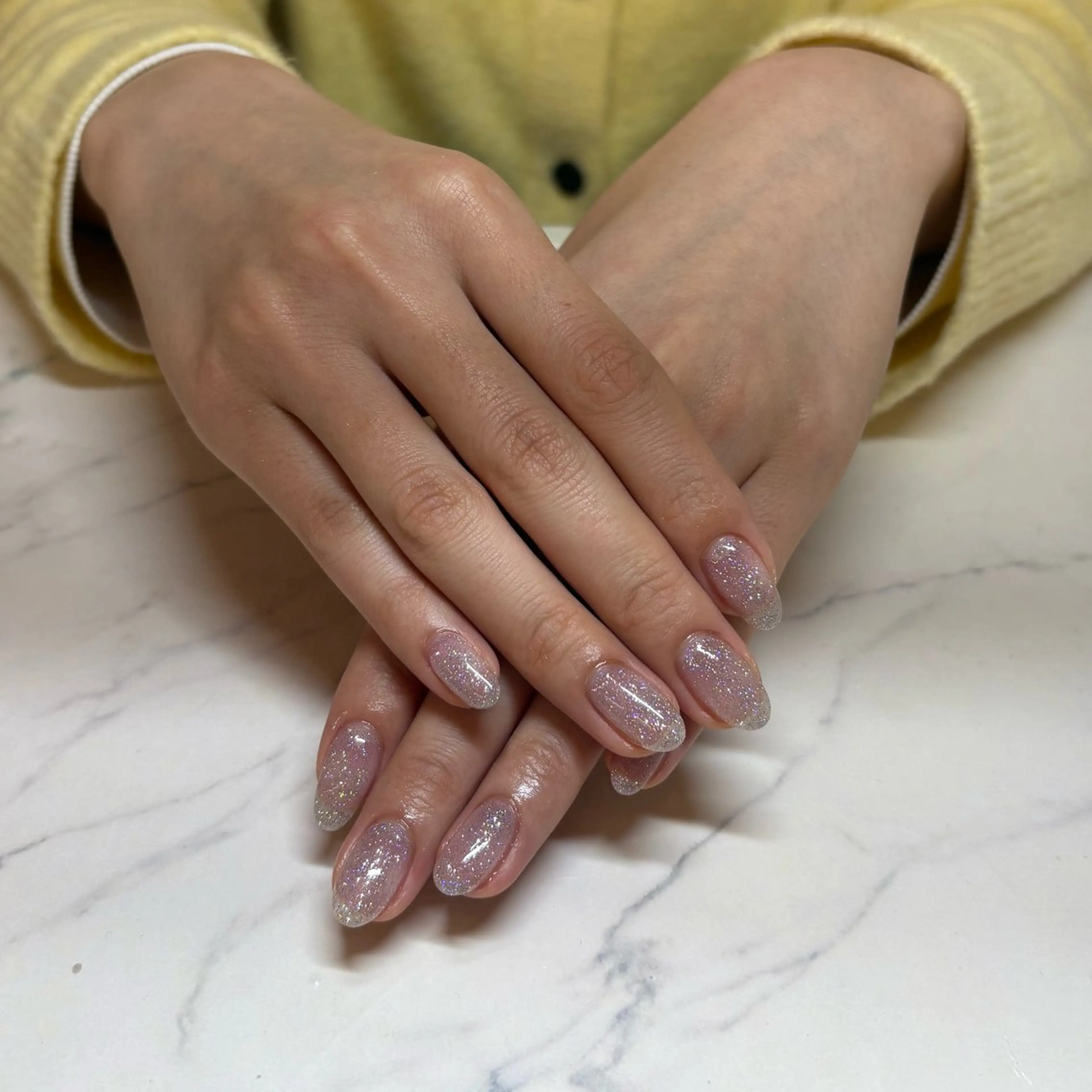 ネイル フラッシュネイル ラメ(グリッター) 💫 さりのネイルデザイン