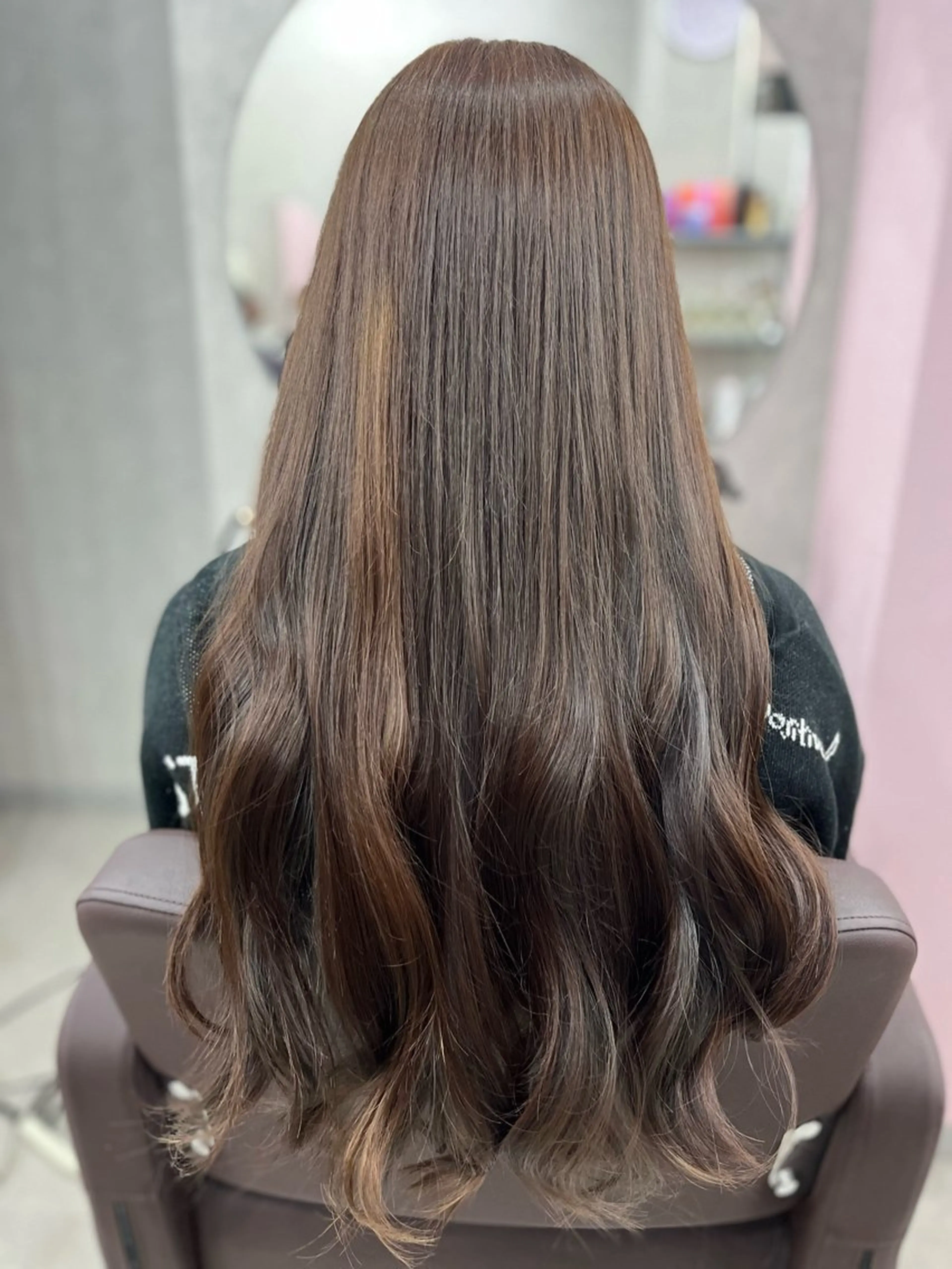 ロング カラー ヘアカラー トリートメント ヘッドスパ 💖 ぴんくぼぶの人 💖西田ゆうなのヘアスタイル