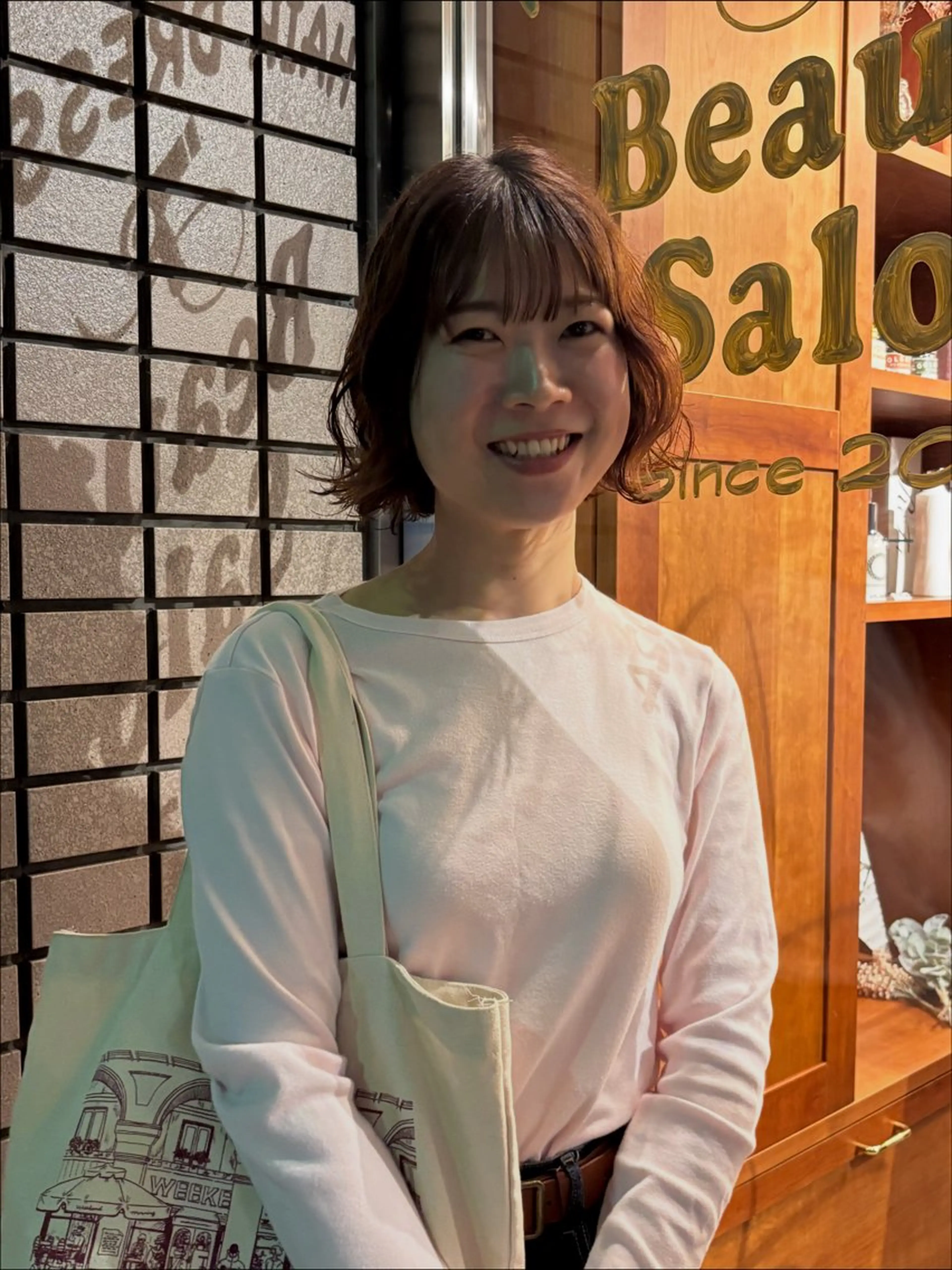 ショート パーマ ボブ カット パーマ SASAnagano 堀内未梨のヘアスタイル