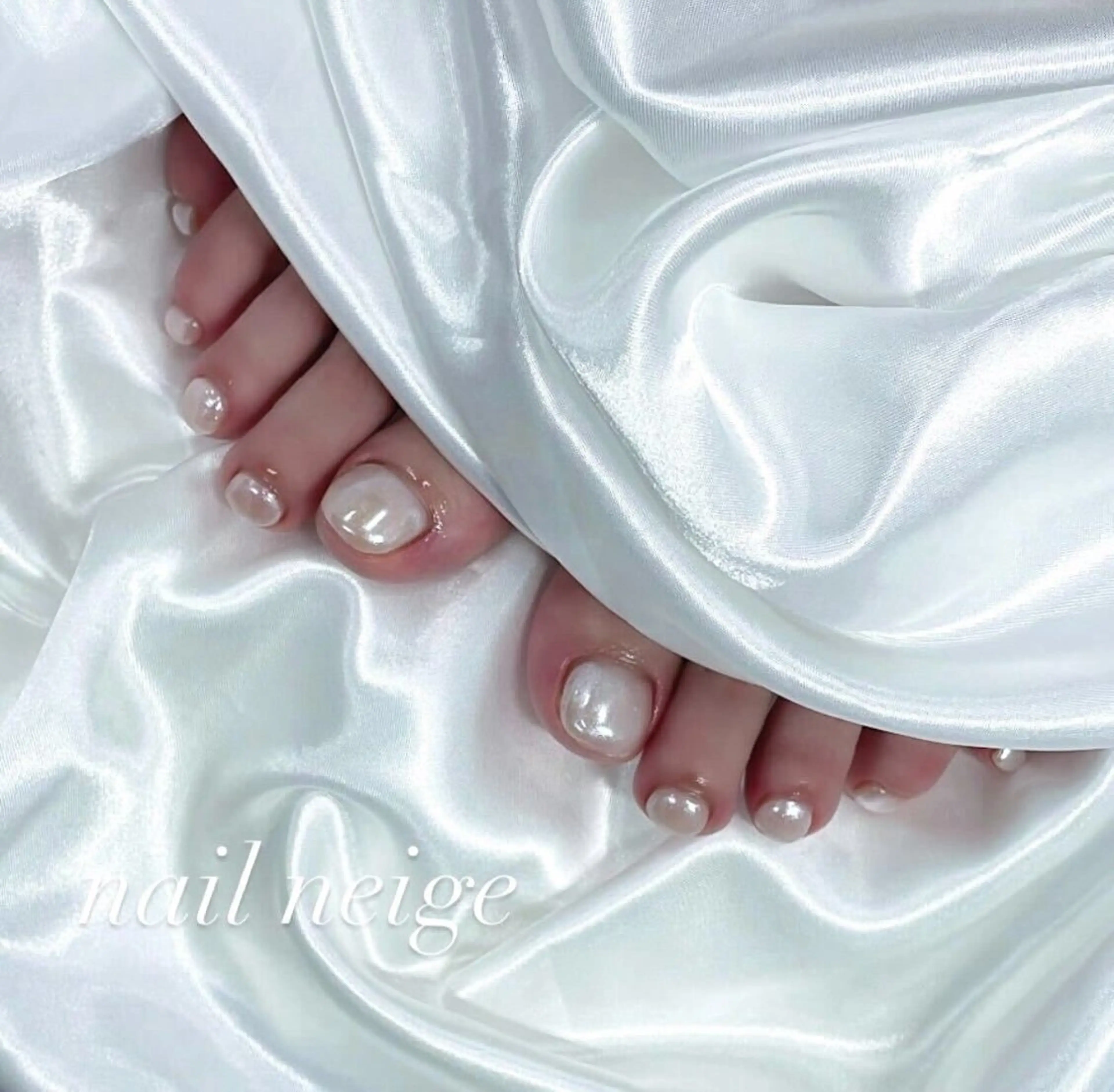 ネイル アートネイル ジェルネイル マグネットネイル ニュアンスネイル パラジェル フットネイル Nail Neige 錦糸町所属・Nail Neige🐈🌙のネイルデザイン