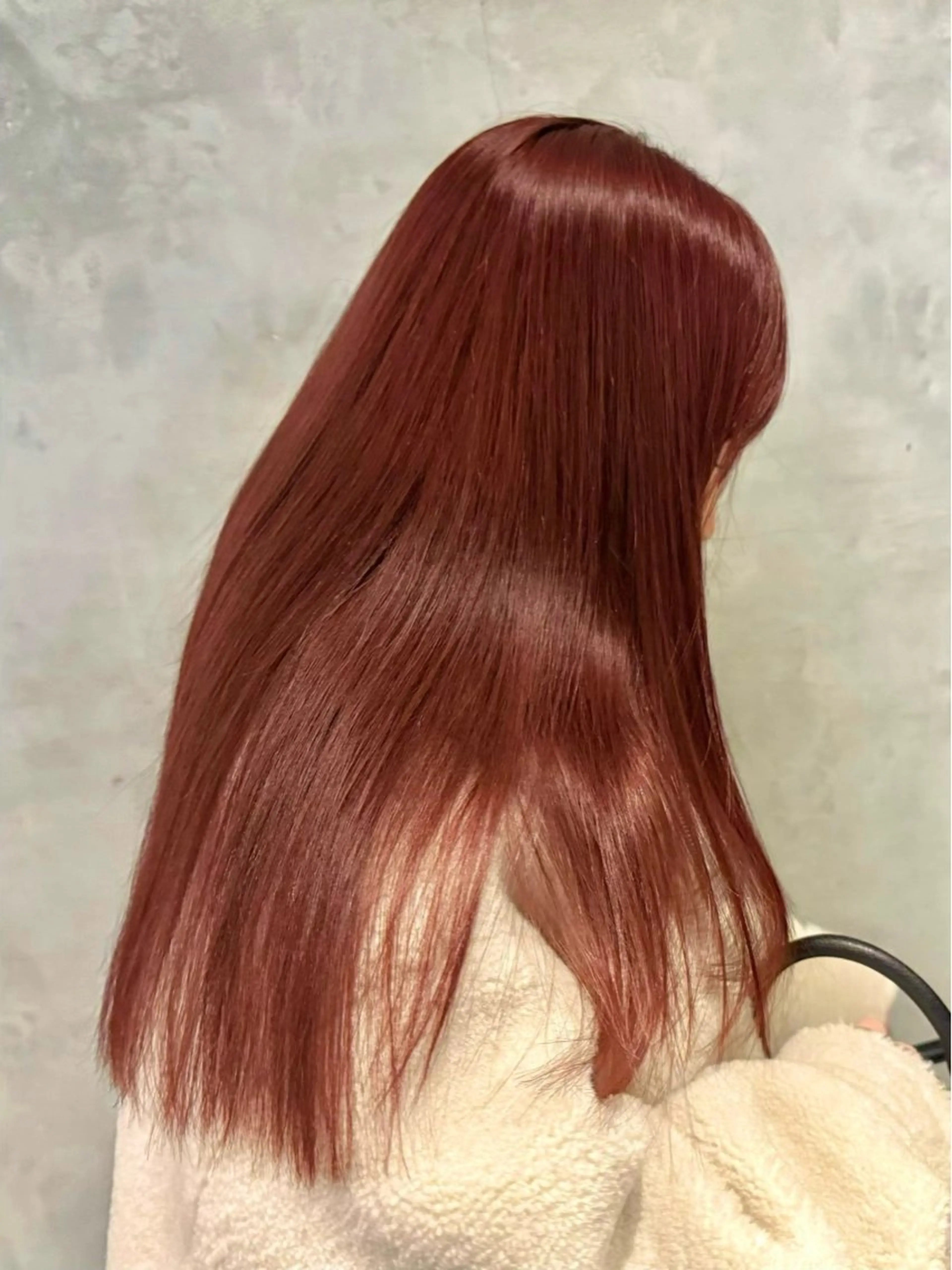 ミディアム カラー ヘアアレンジ ブリーチ ダブルカラー ブリーチなしカラー 暖色ダブルカラーボブ レイヤー🌈AINAのヘアスタイル