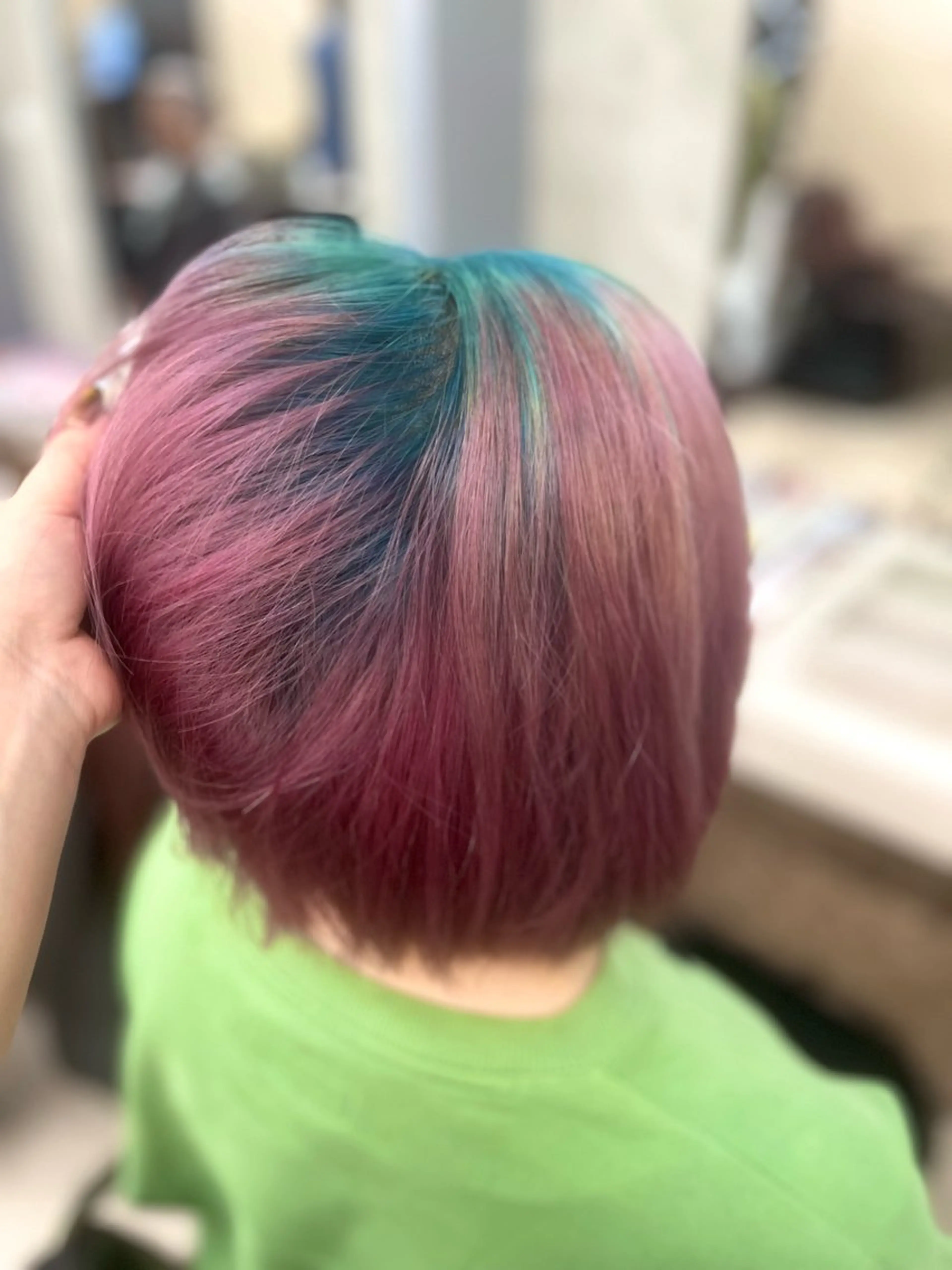 ショート カラー ブリーチ ケアブリーチ デザインカラー ハイトーンカラー ボブ ヘアカラー トリートメント 🐈‍⬛多系統🕶 tsubura🖤のヘアスタイル