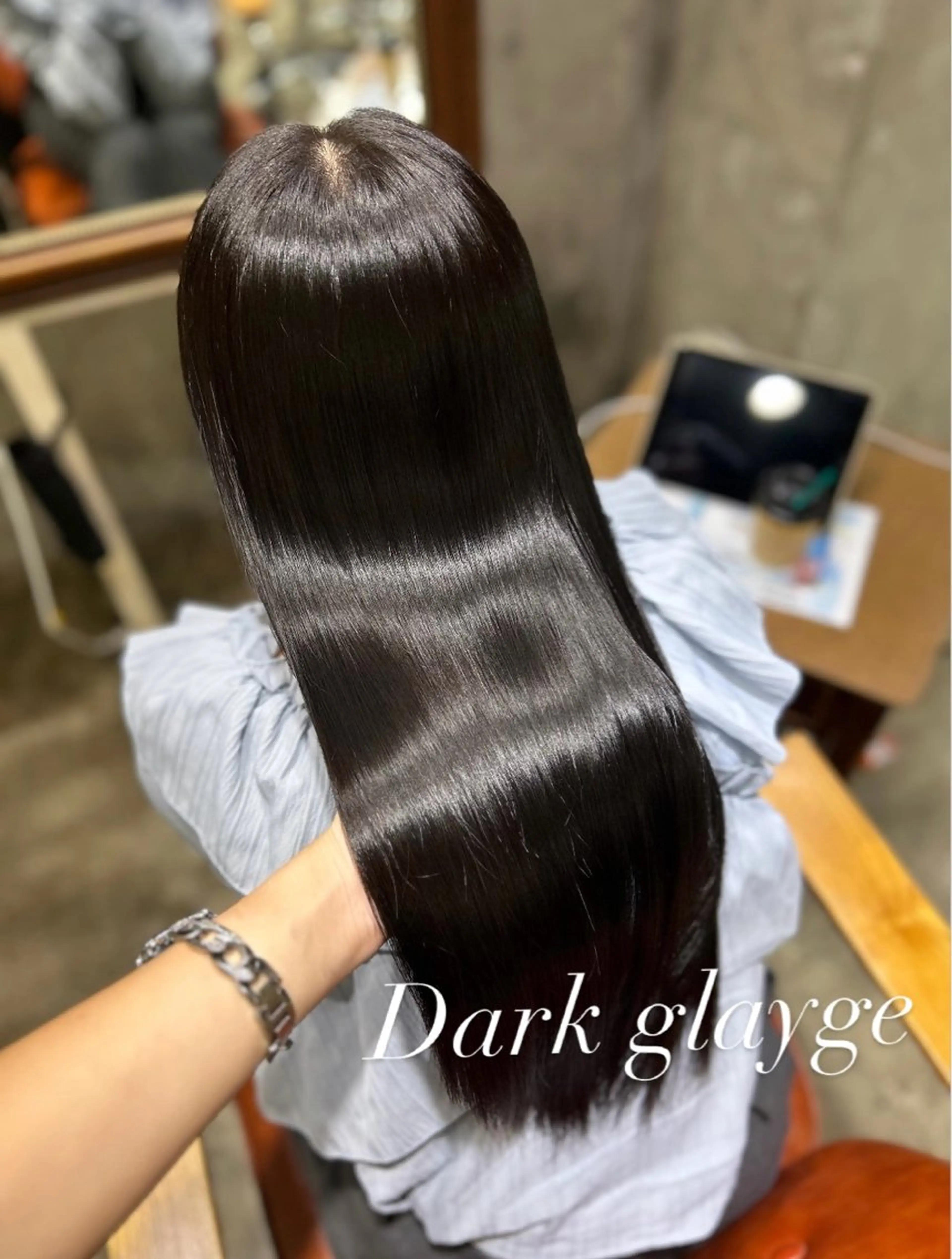 ロング ヘアカラー トリートメント salon de Milk所属・韓国ヘア/艶髪/ ガーリー/ラナ🎀のヘアスタイル