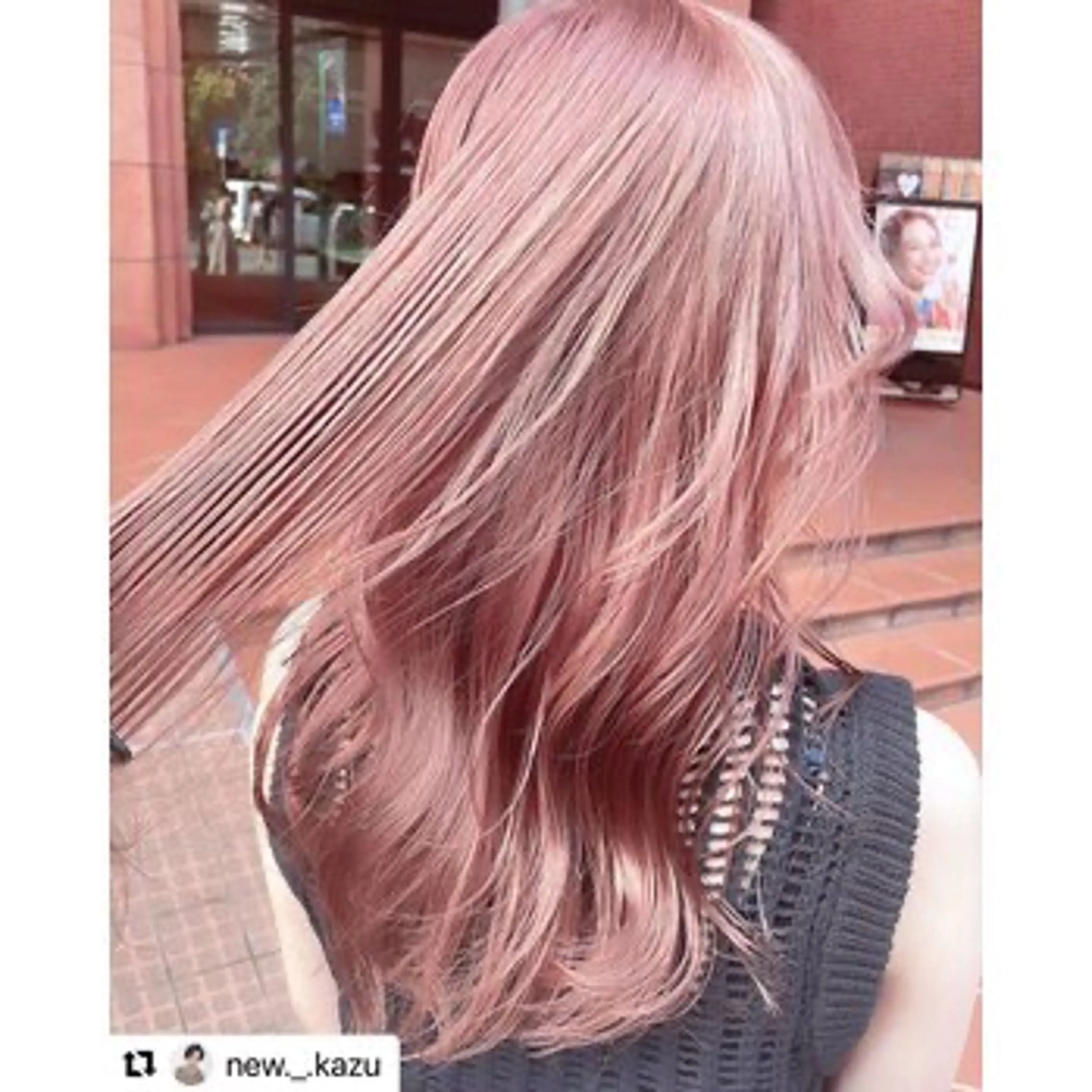 ロング カラー 💖kellys green💖のヘアスタイル