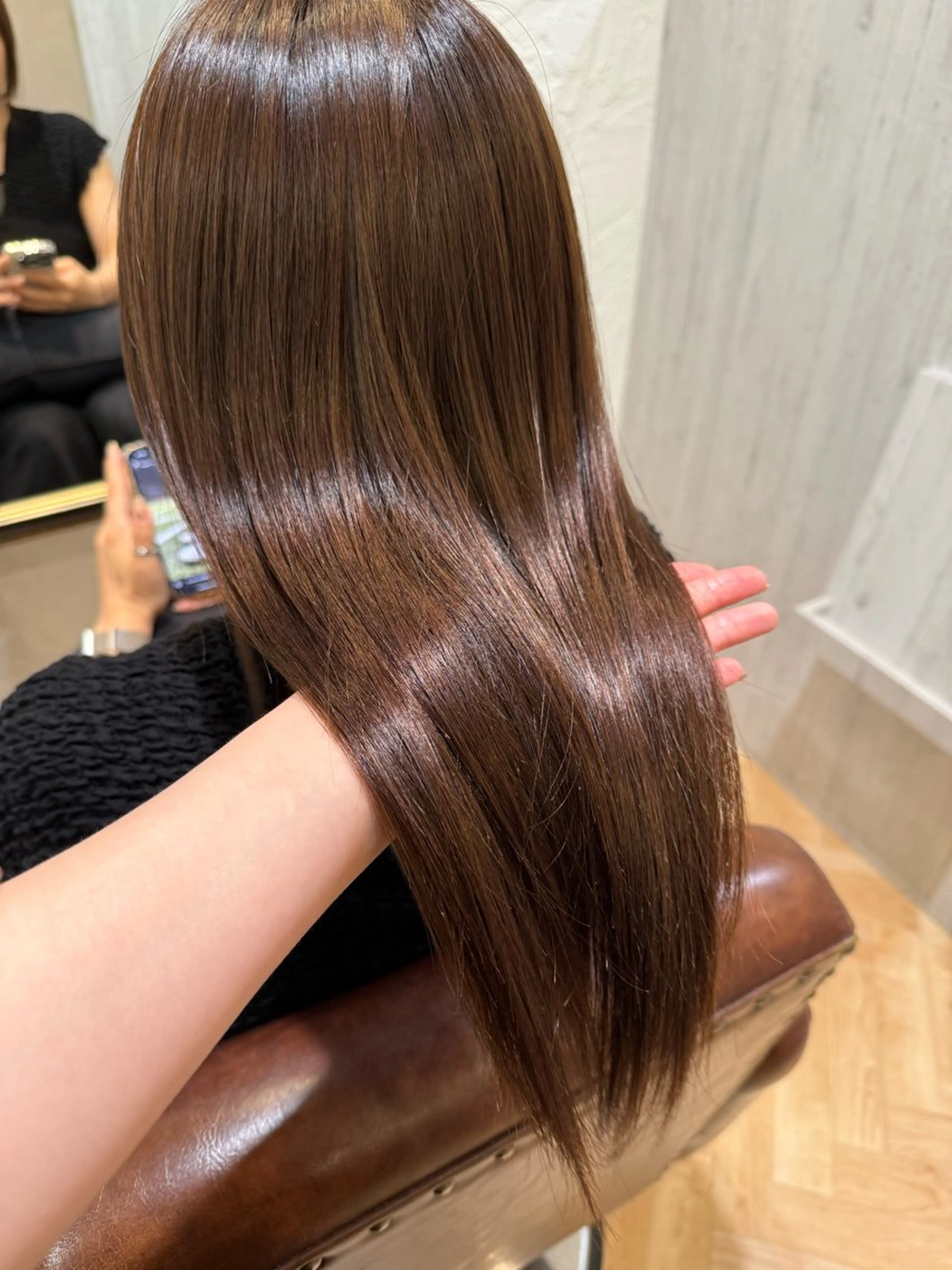セミロング カラー グレージュ カット ヘアカラー airi カットモデル募集中◎のヘアスタイル