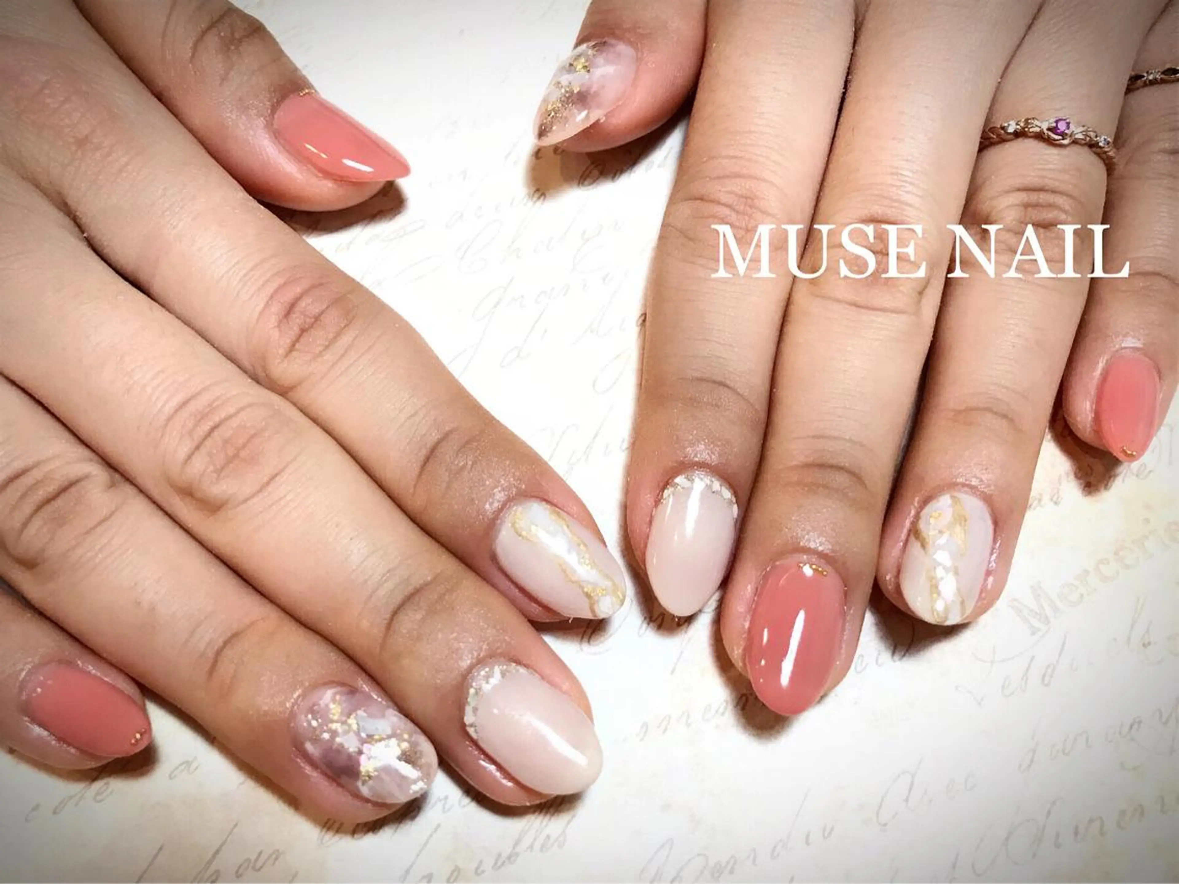 ネイル ニュアンスネイル シンプルネイル ハンドネイル jdn kayokoのネイルデザイン