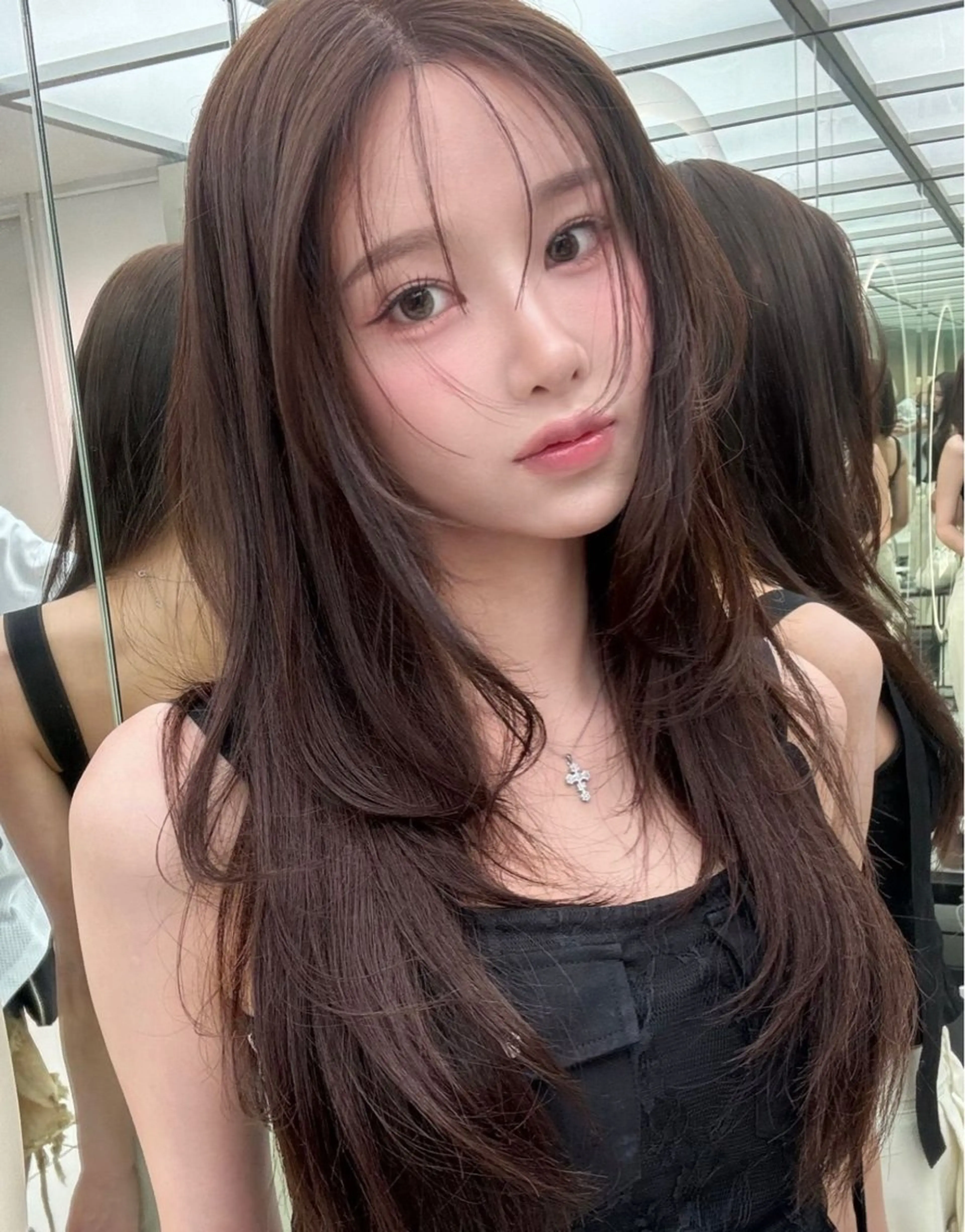 セミロング カラー カット ヘアカラー トリートメント SALOWIN三軒茶屋店所属・🇰🇷韓国レイヤー の神様🇰🇷のヘアスタイル