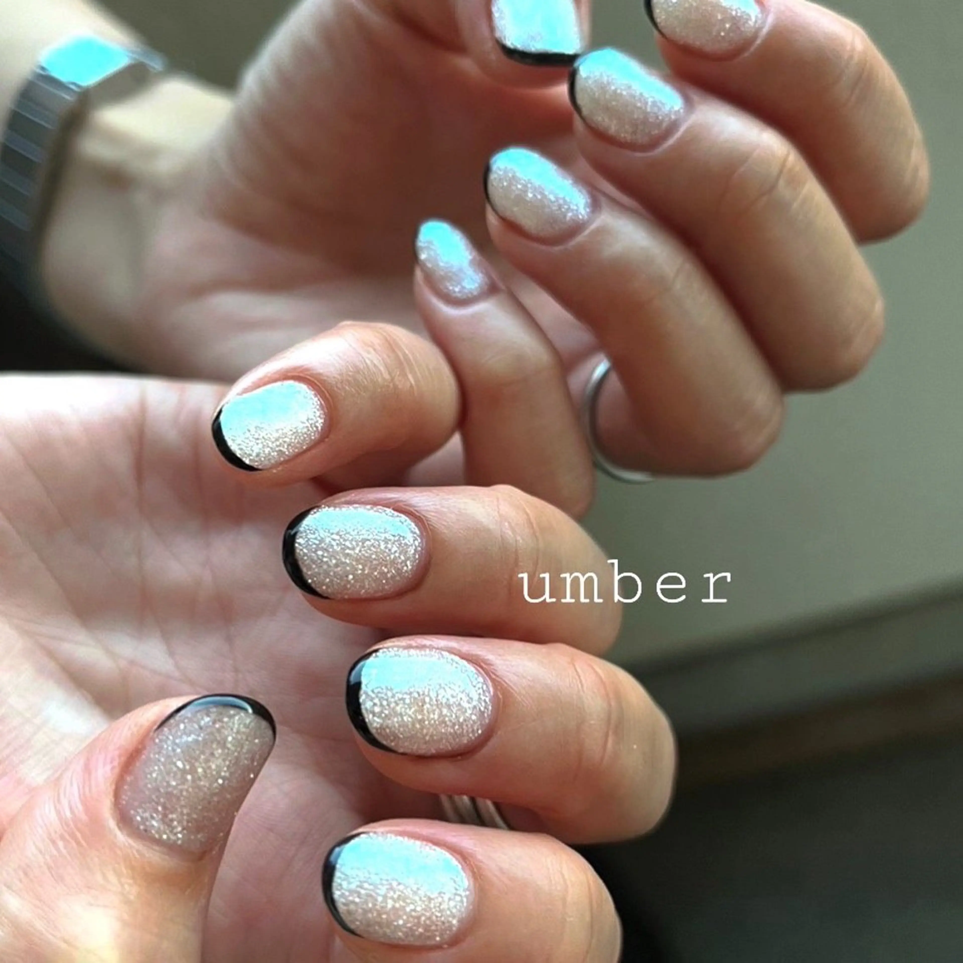 ネイル ハンドネイル umber 三茶1分のネイルデザイン