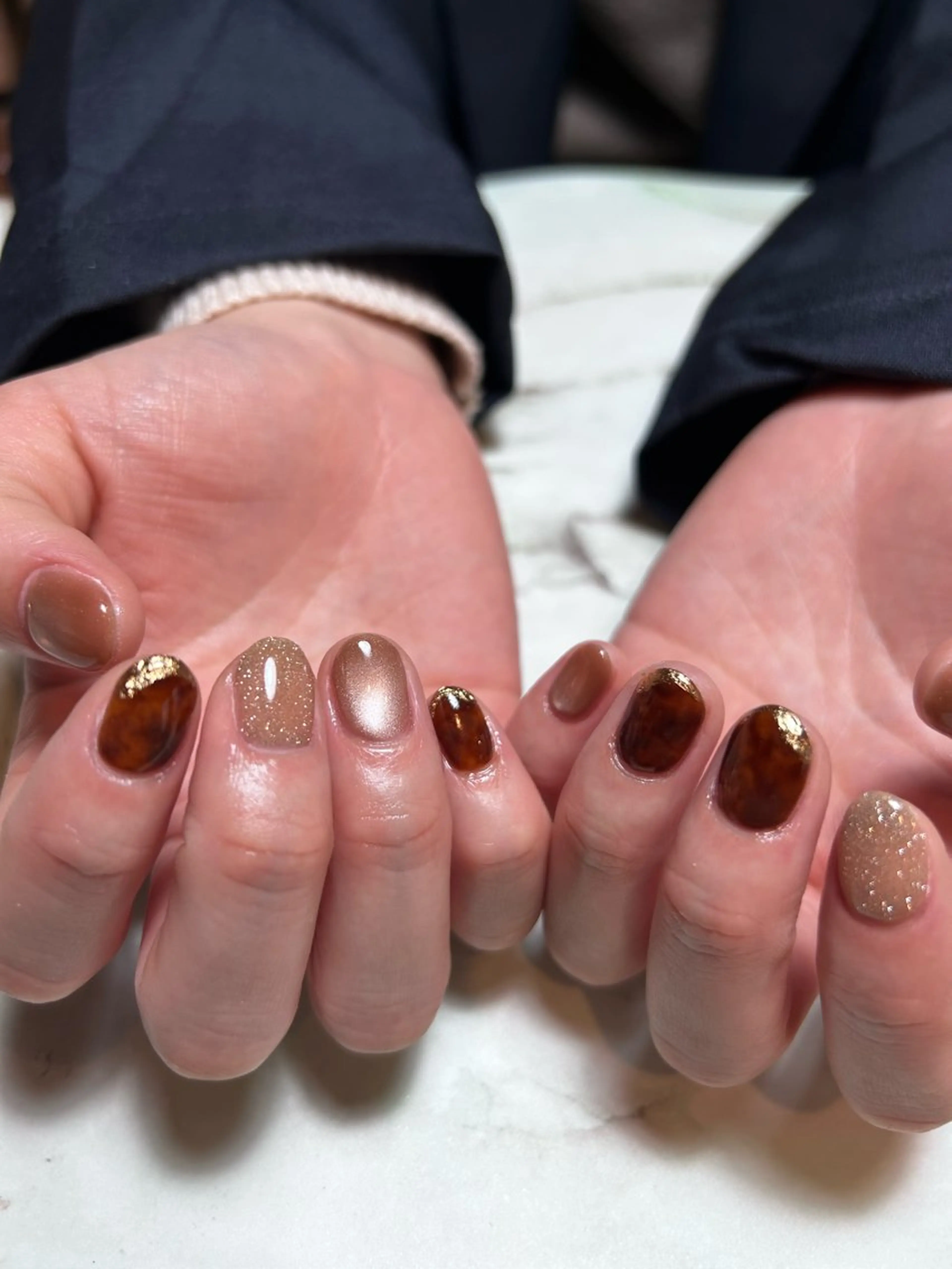ネイル ニュアンスネイル ハンドネイル TESORO nailのネイルデザイン