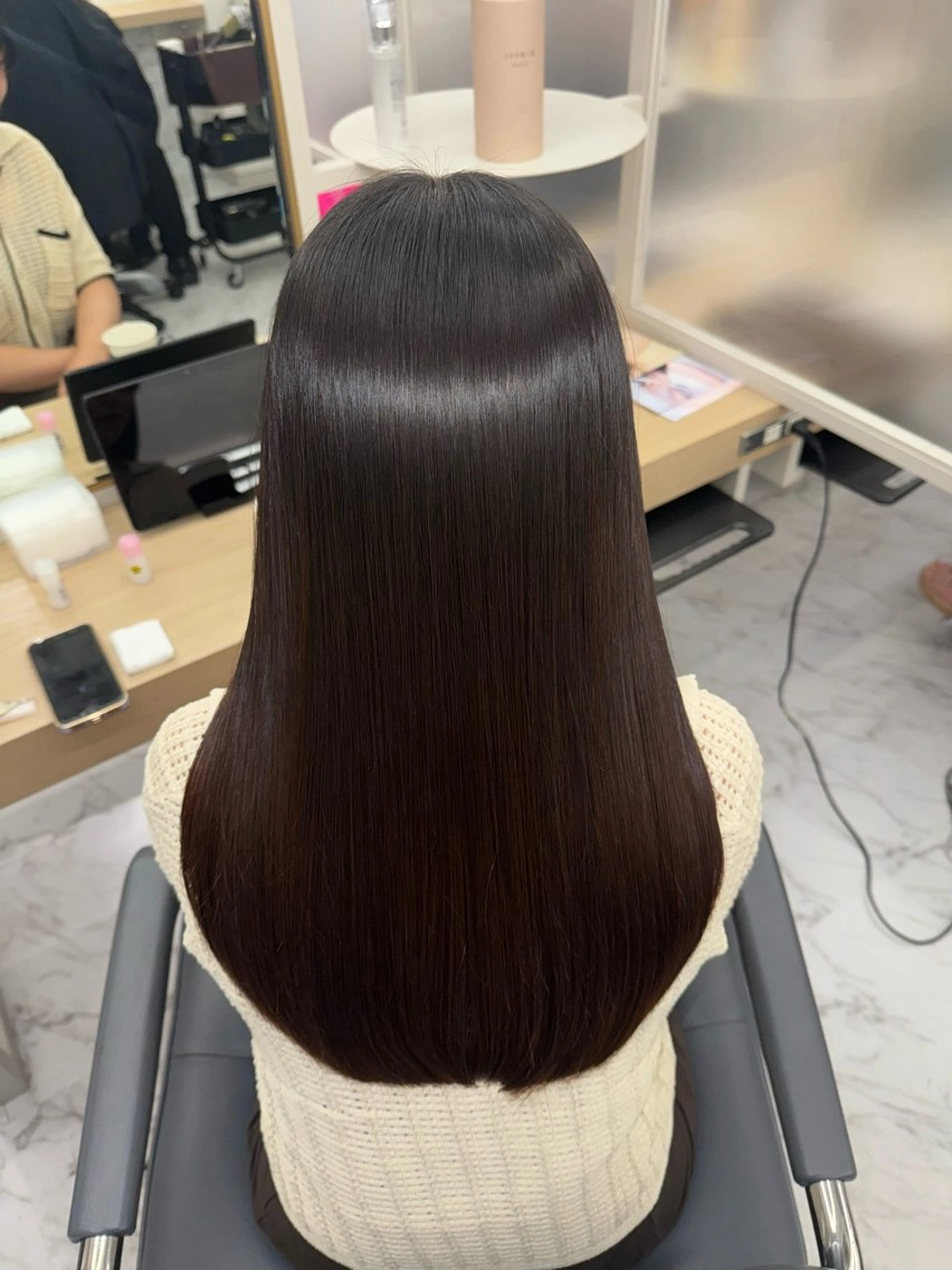 ロング カット ヘアカラー トリートメント 韓国🫧アイドルヘア 🎀みづきのヘアスタイル
