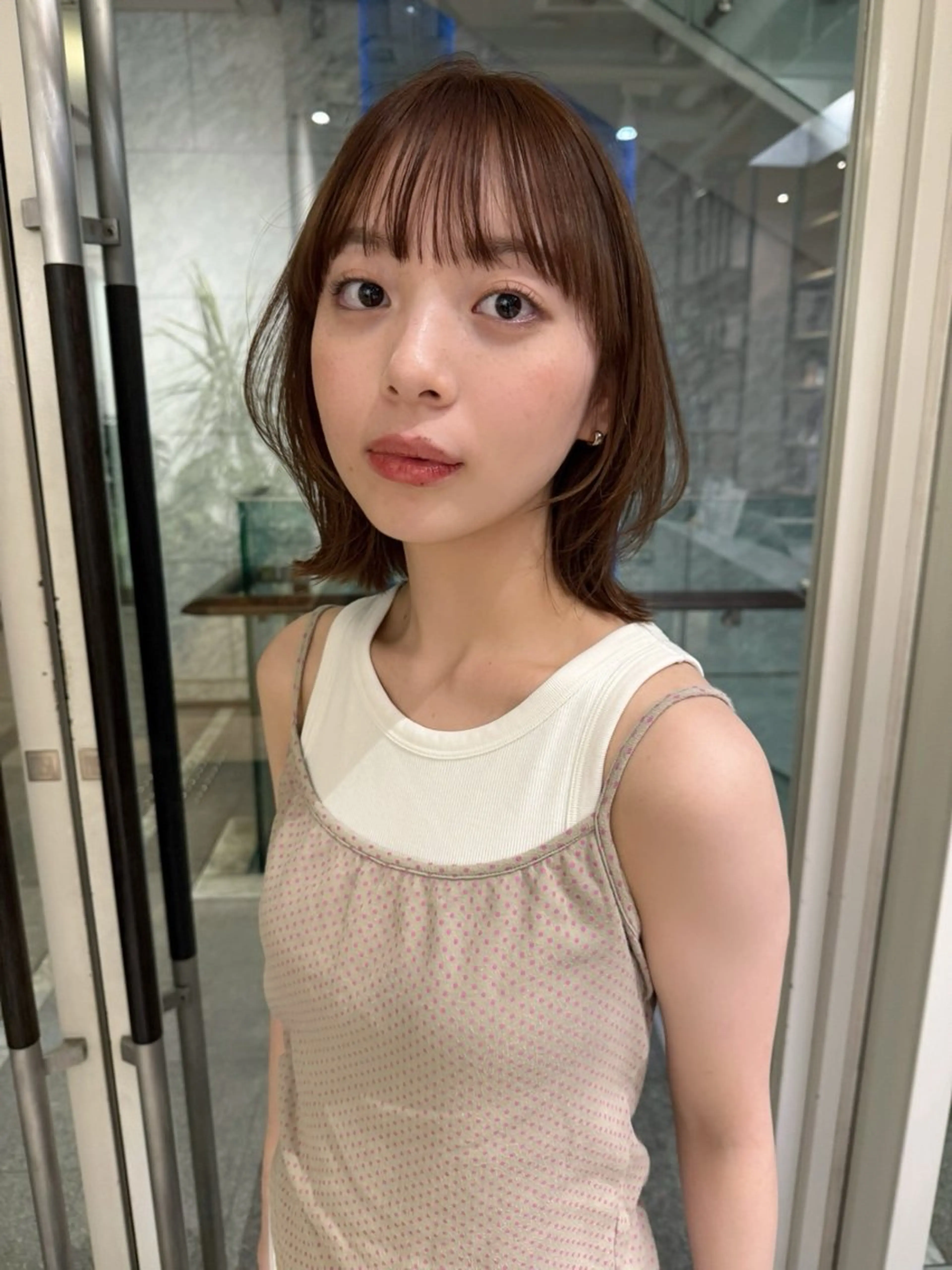 セミロング レイヤーカット 表参道SHEA Am i／ロングレイヤーのヘアスタイル
