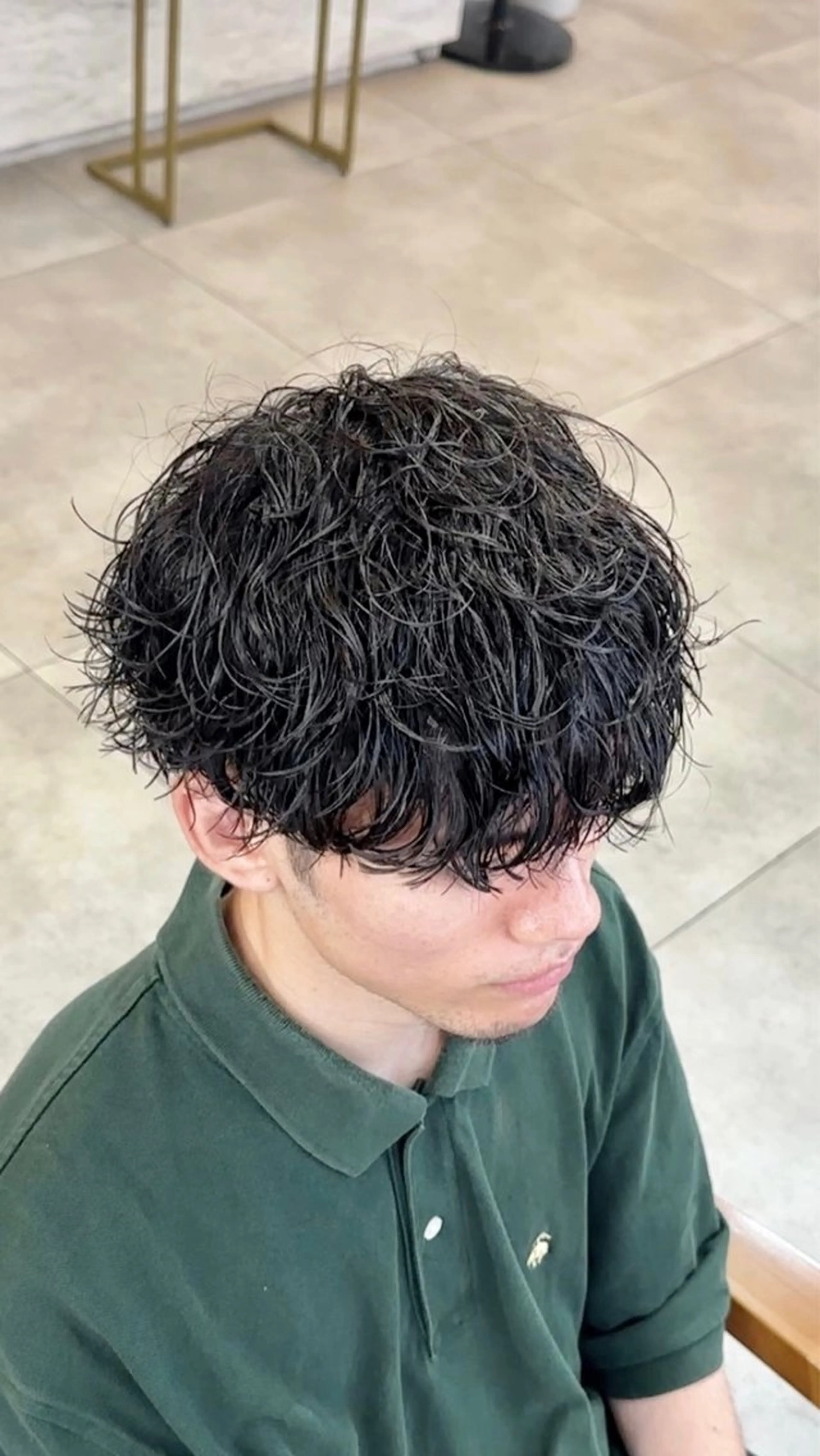 パーマ メンズ メンズパーマ 波巻きパーマ カット パーマ メンズパーマ/新宿/ サイカショウイチのヘアスタイル