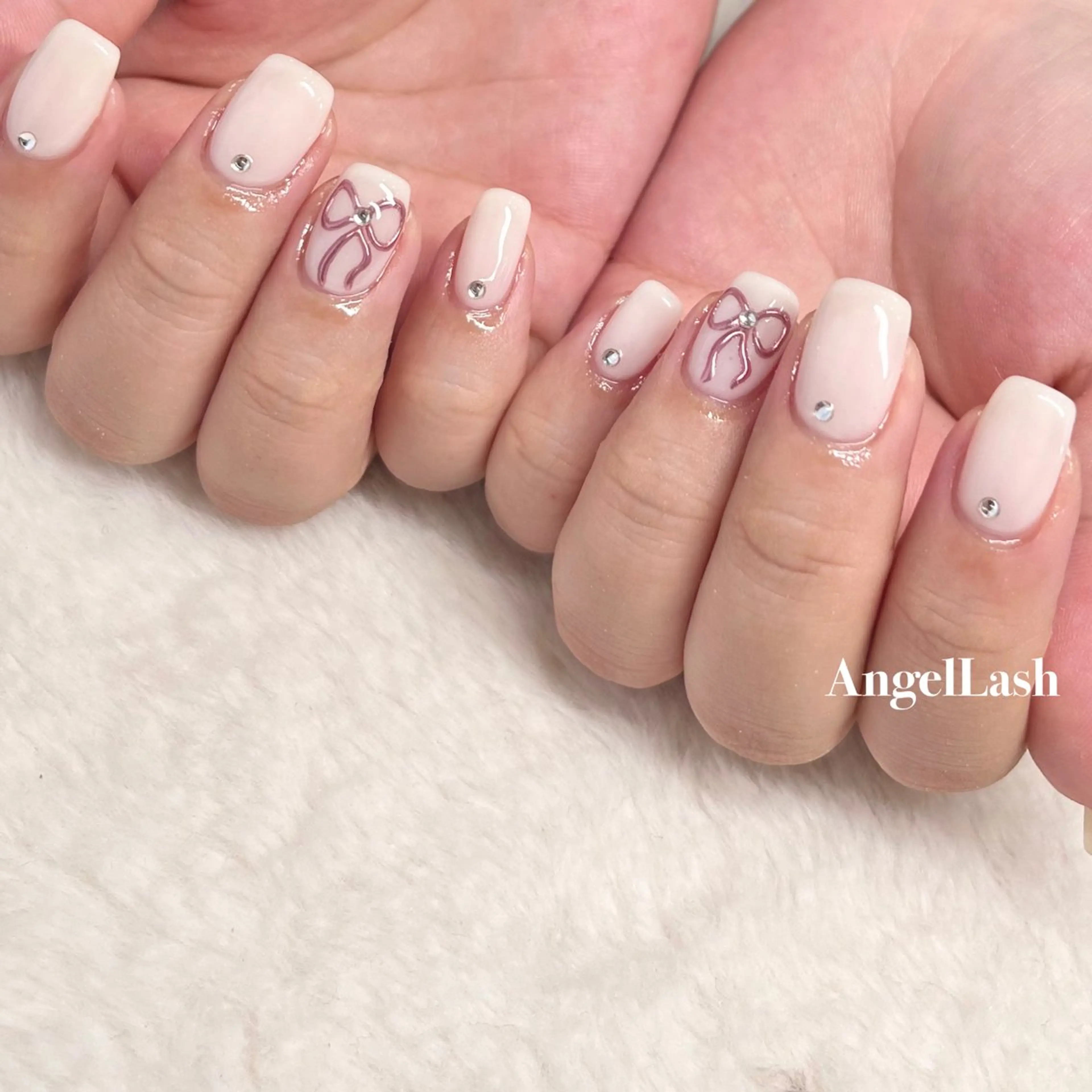 ネイル WASHLY所属・sakura 辻堂ニュアンスネイルのネイルデザイン