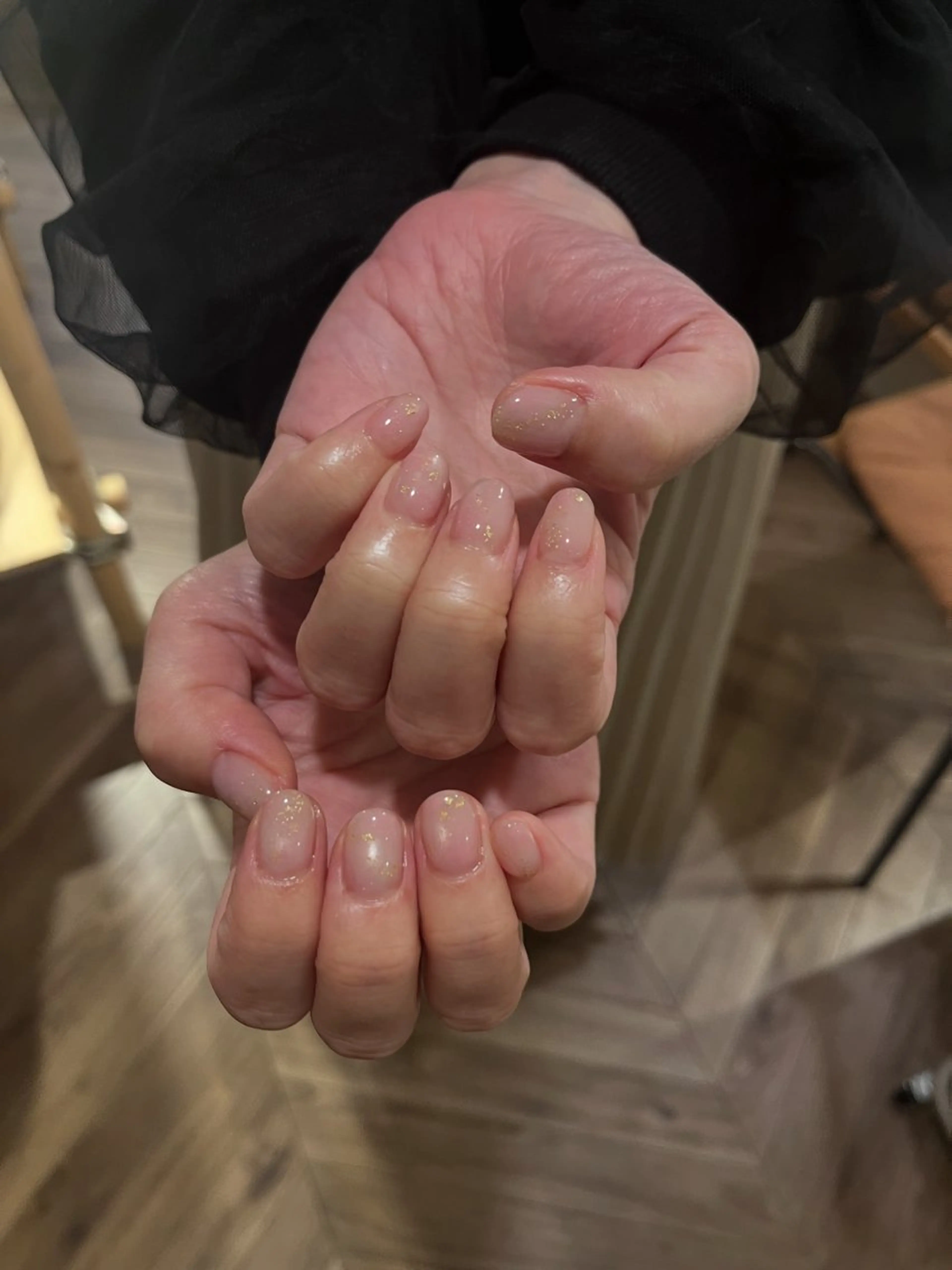 ネイル ニュアンスネイル ピンク ハンドネイル AT.1011(アトリエテンイレブン)所属・AT.1011 (ハルカ)のネイルデザイン