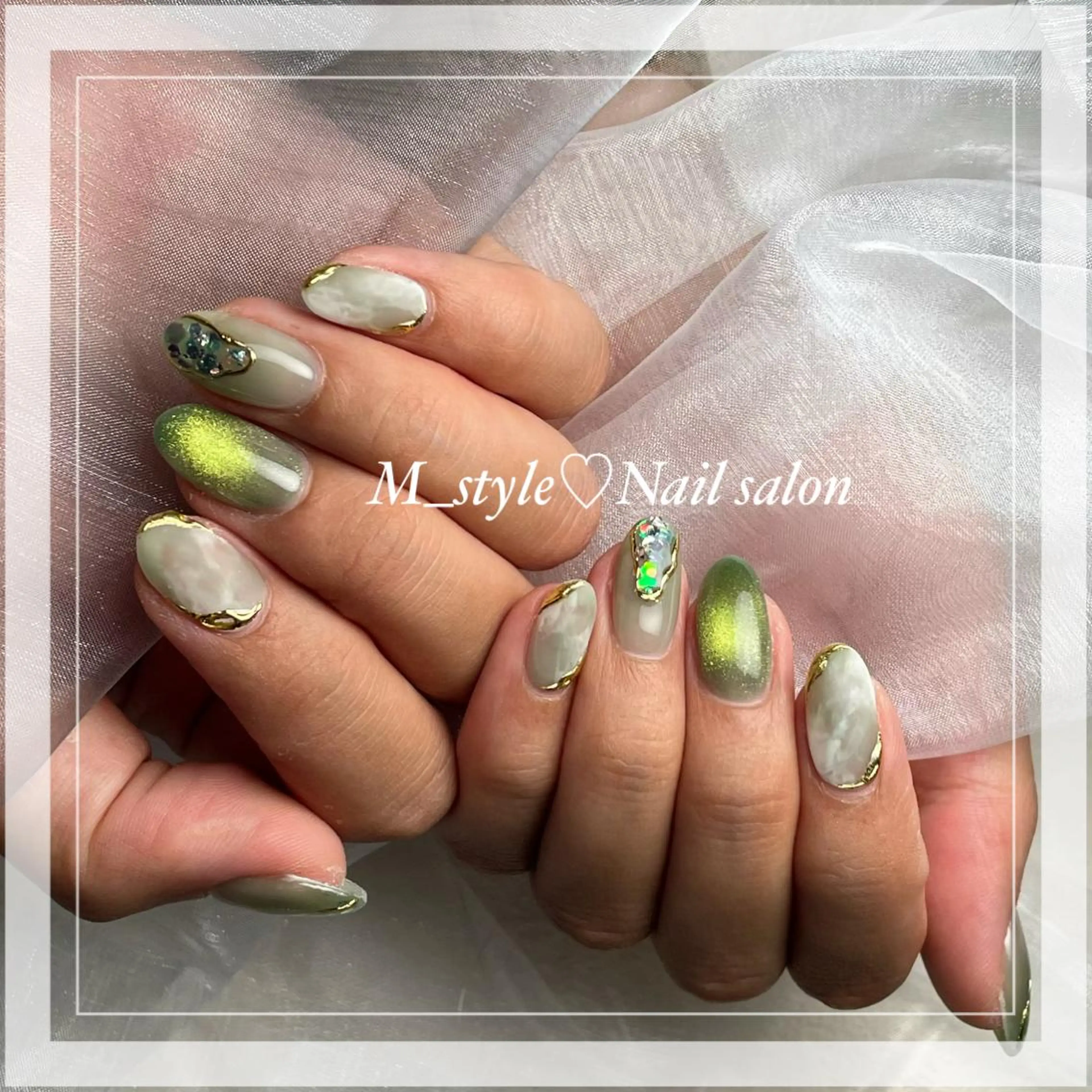 ショート ネイル 下妻市ﾈｲﾙｻﾛﾝ M_styleのネイルデザイン