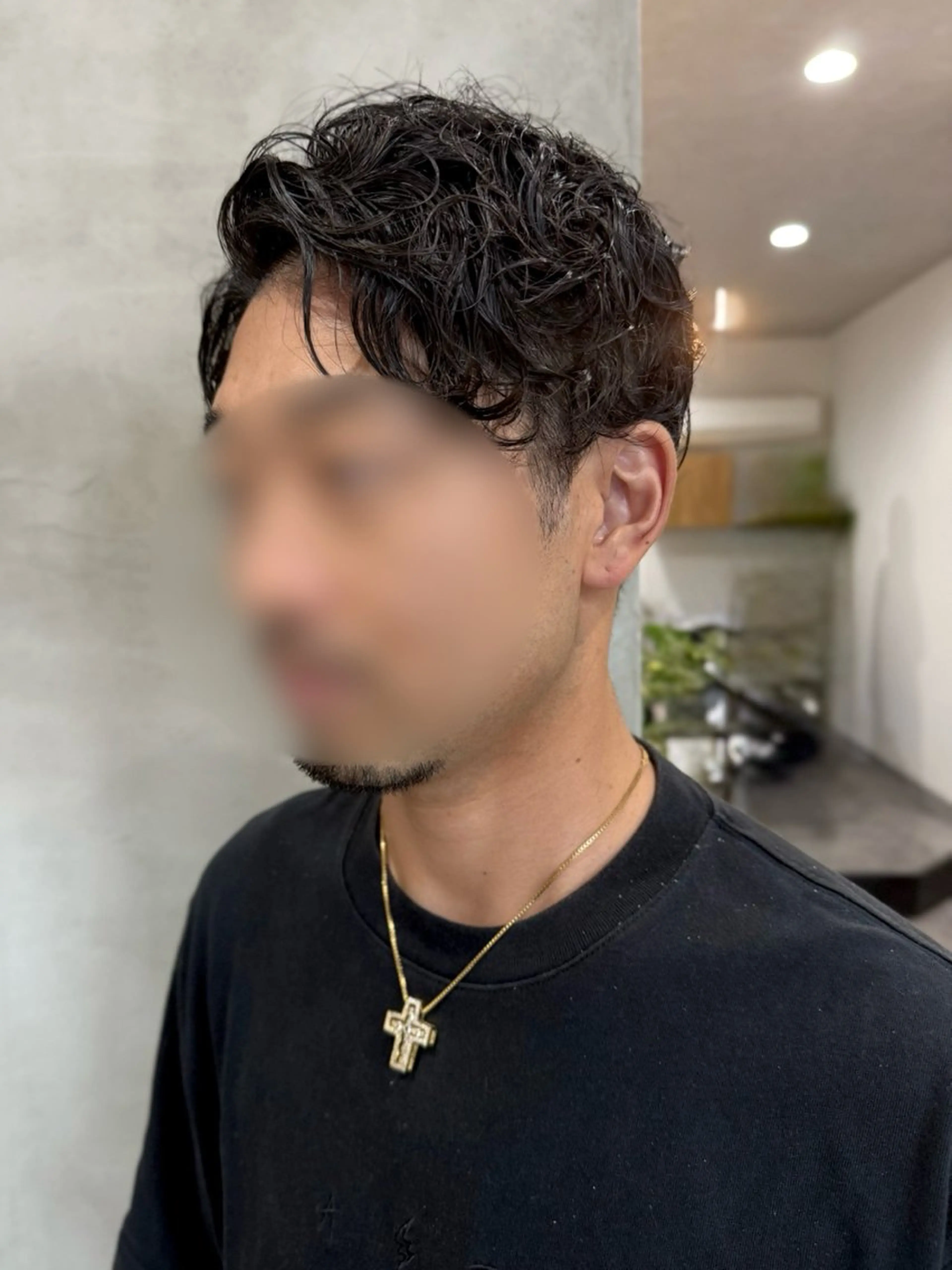 メンズ メンズパーマ カット パーマ 88 hair design所属・🫧ハルカ🫧 韓国レイヤーのヘアスタイル