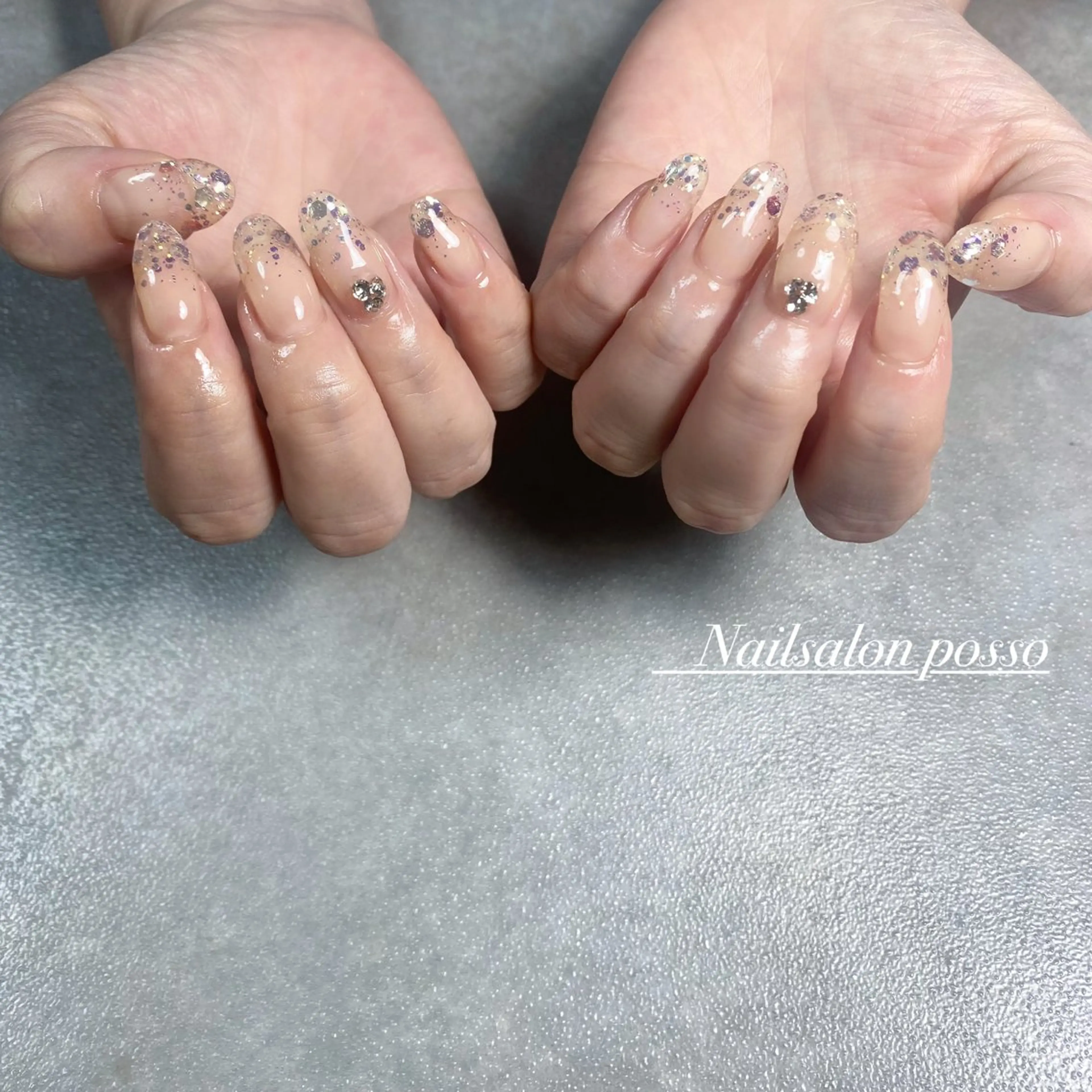 ネイル ラメ(グリッター) ラメグラデーション Nail Salon Posso所属・Asuka /possoのネイルデザイン