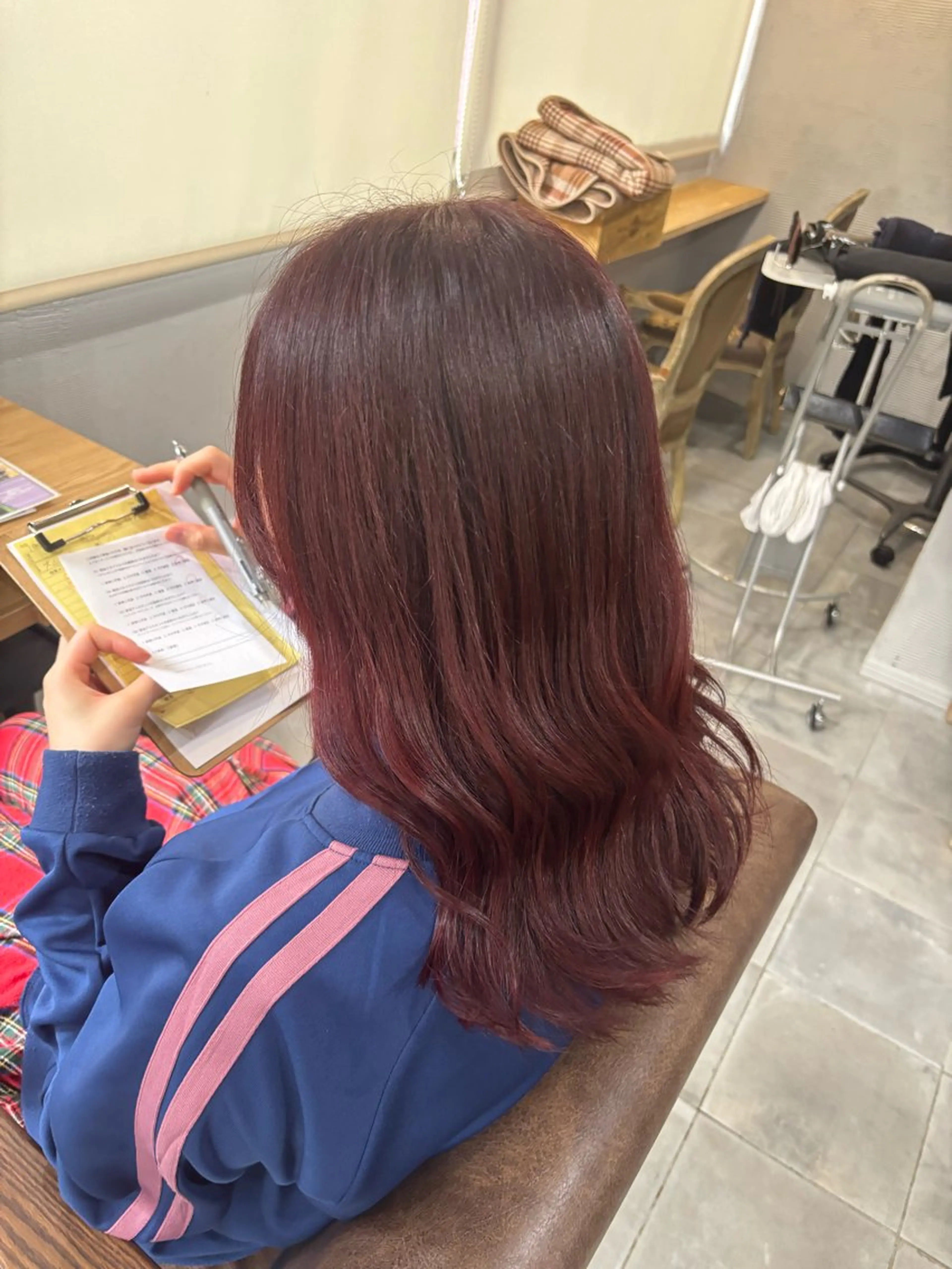 ロング カラー レッドカラー カット ヘアカラー ❄️中野侑香❄️ ハイライト/ブリーチのヘアスタイル