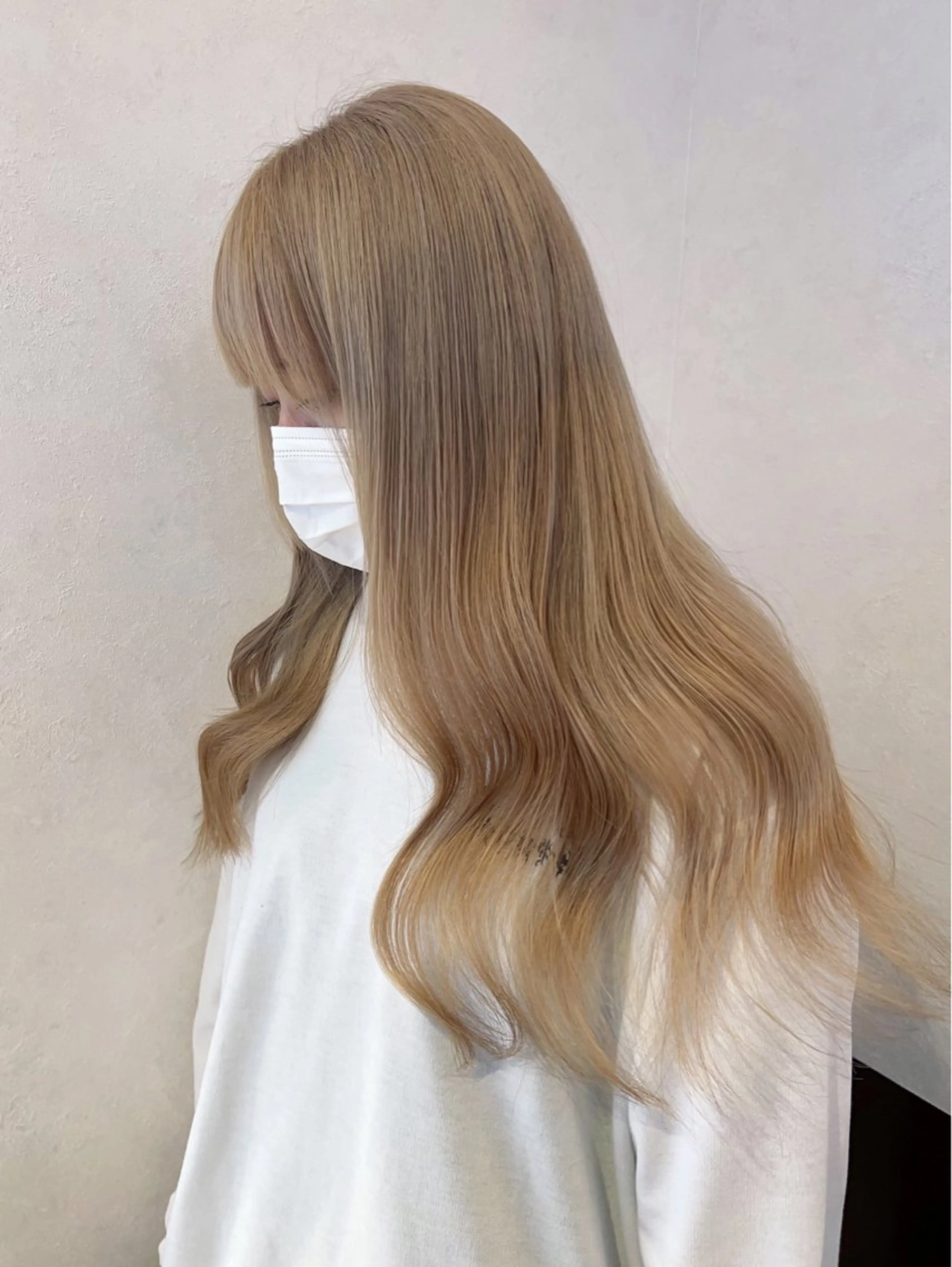 カラー nehus nagaoka所属・🖤複雑履歴ブリーチ Mizuki 🖤のヘアスタイル