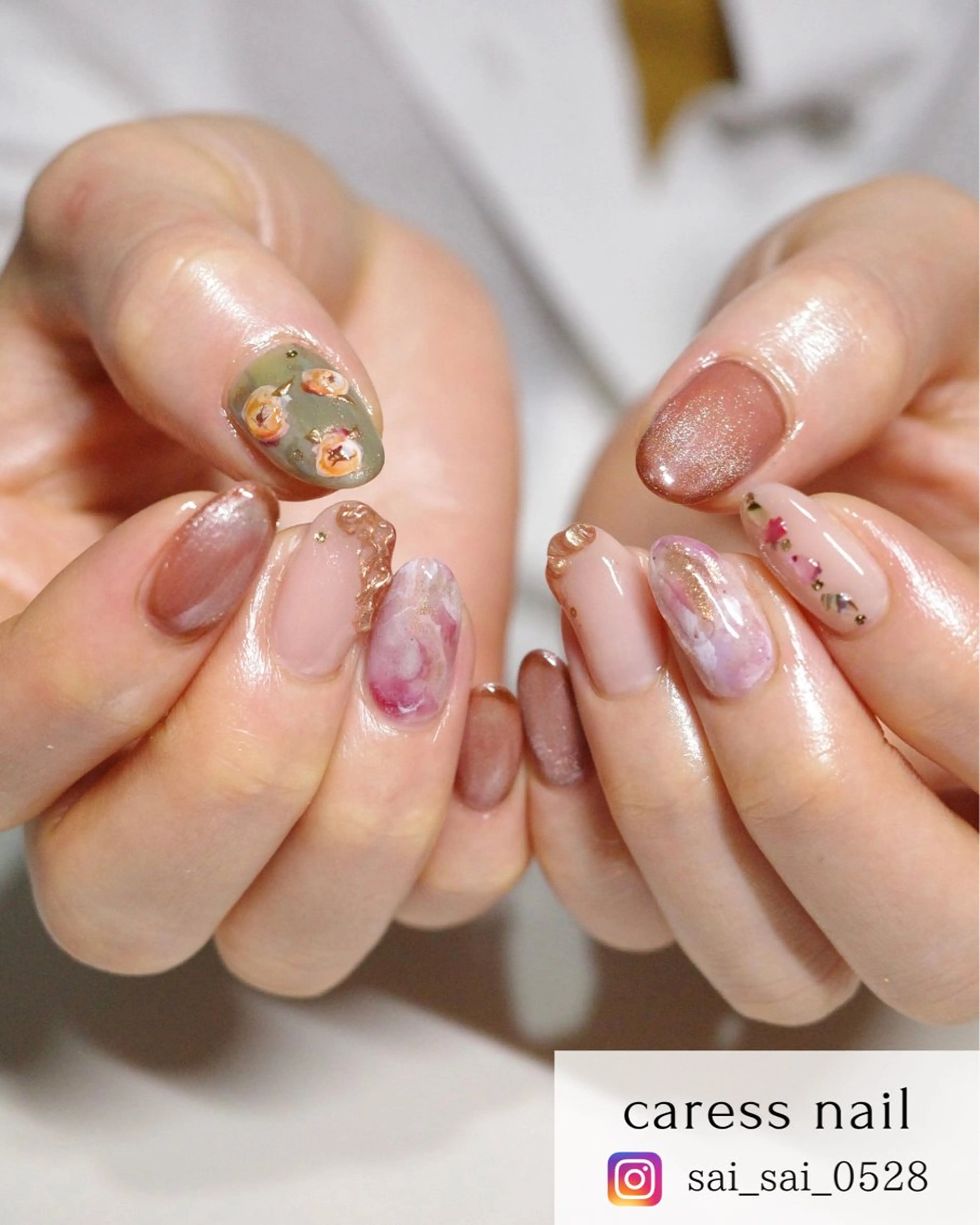 ネイル caress  nail カレスネイル　代々木上原所属・カレスネイル さいのネイルデザイン