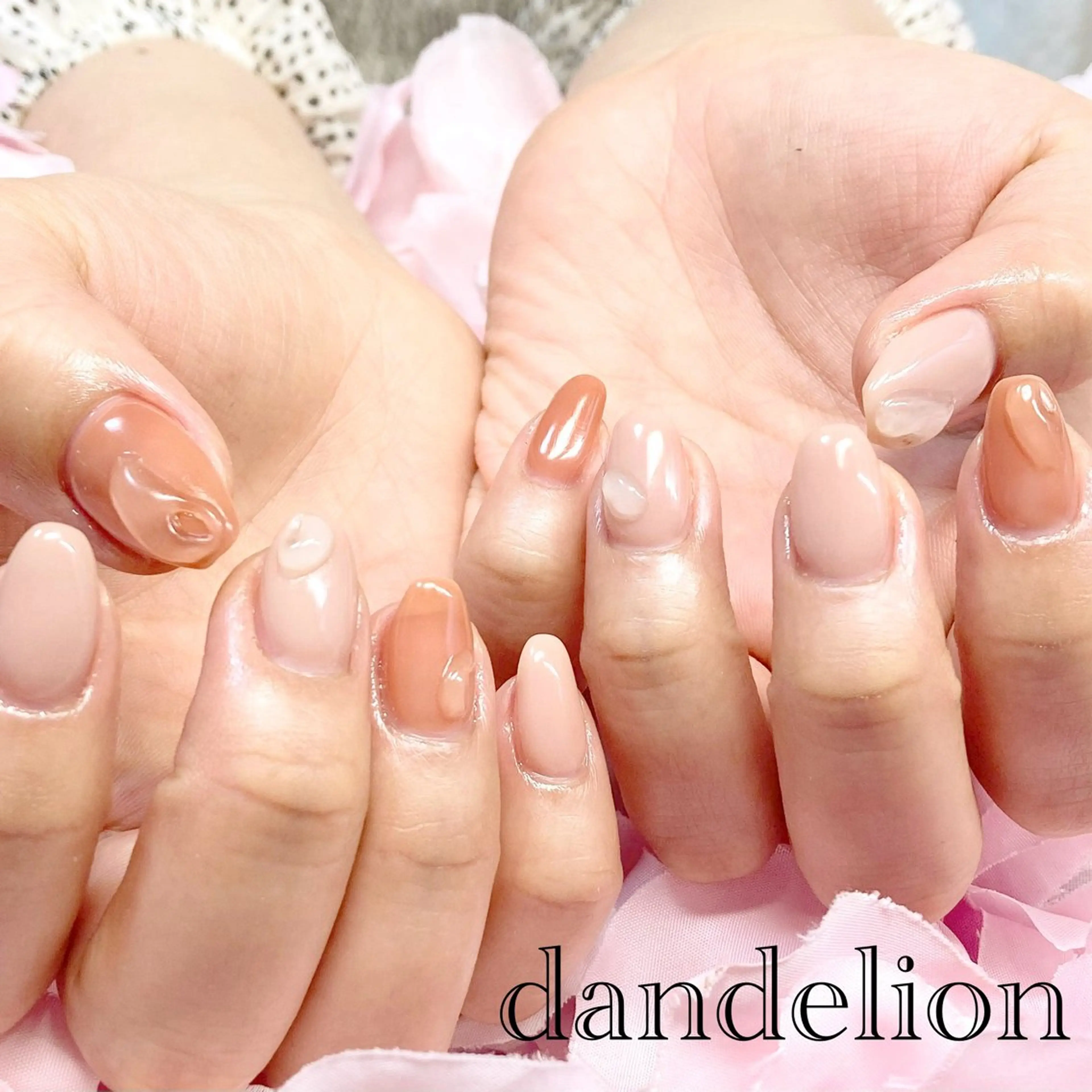 ネイル ハンドネイル ハンドケア dandelion ダンデライオンのネイルデザイン