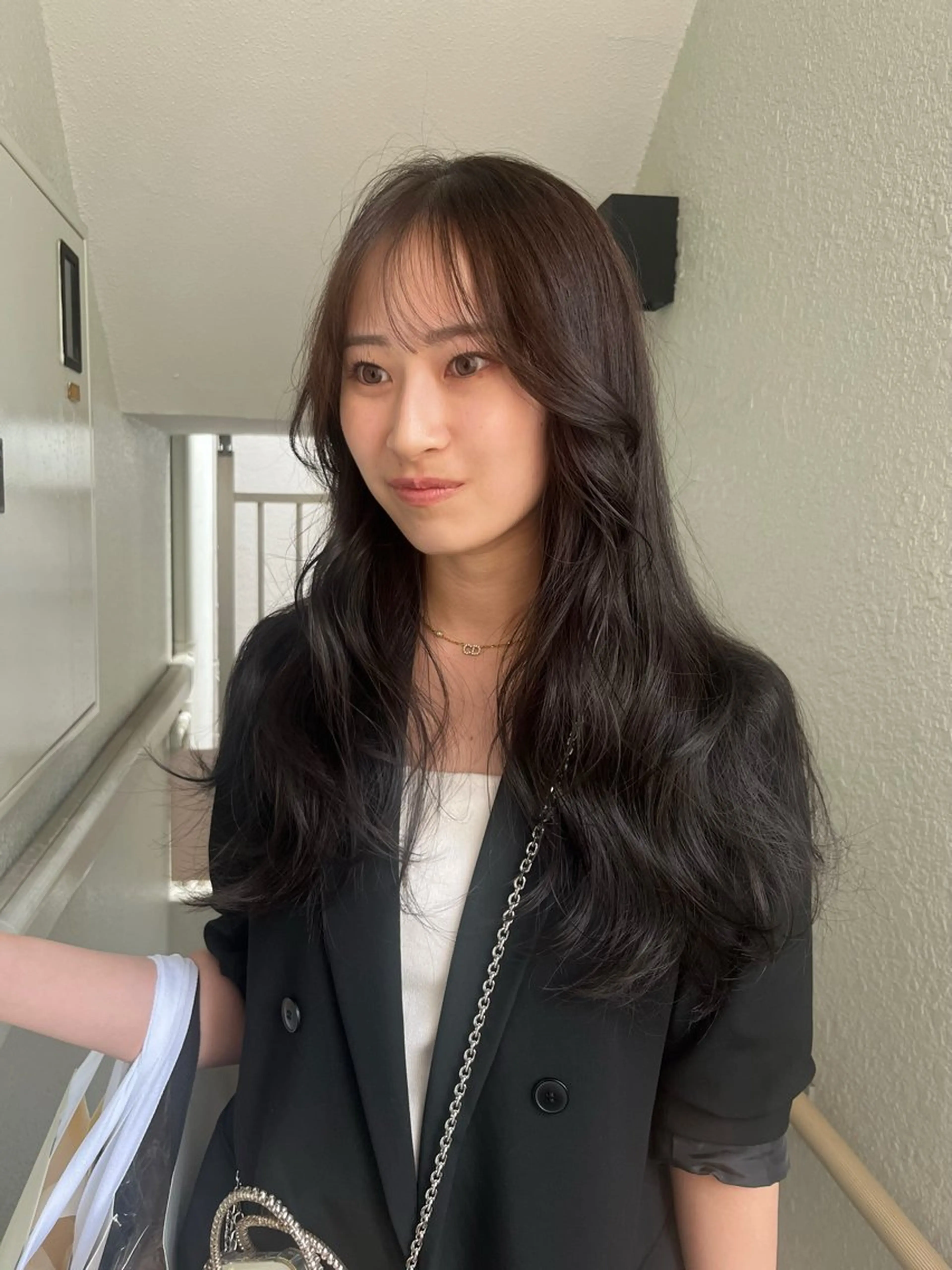 ロング カラー カット 似合わせ小顔レイヤー 🎀nonokaのヘアスタイル