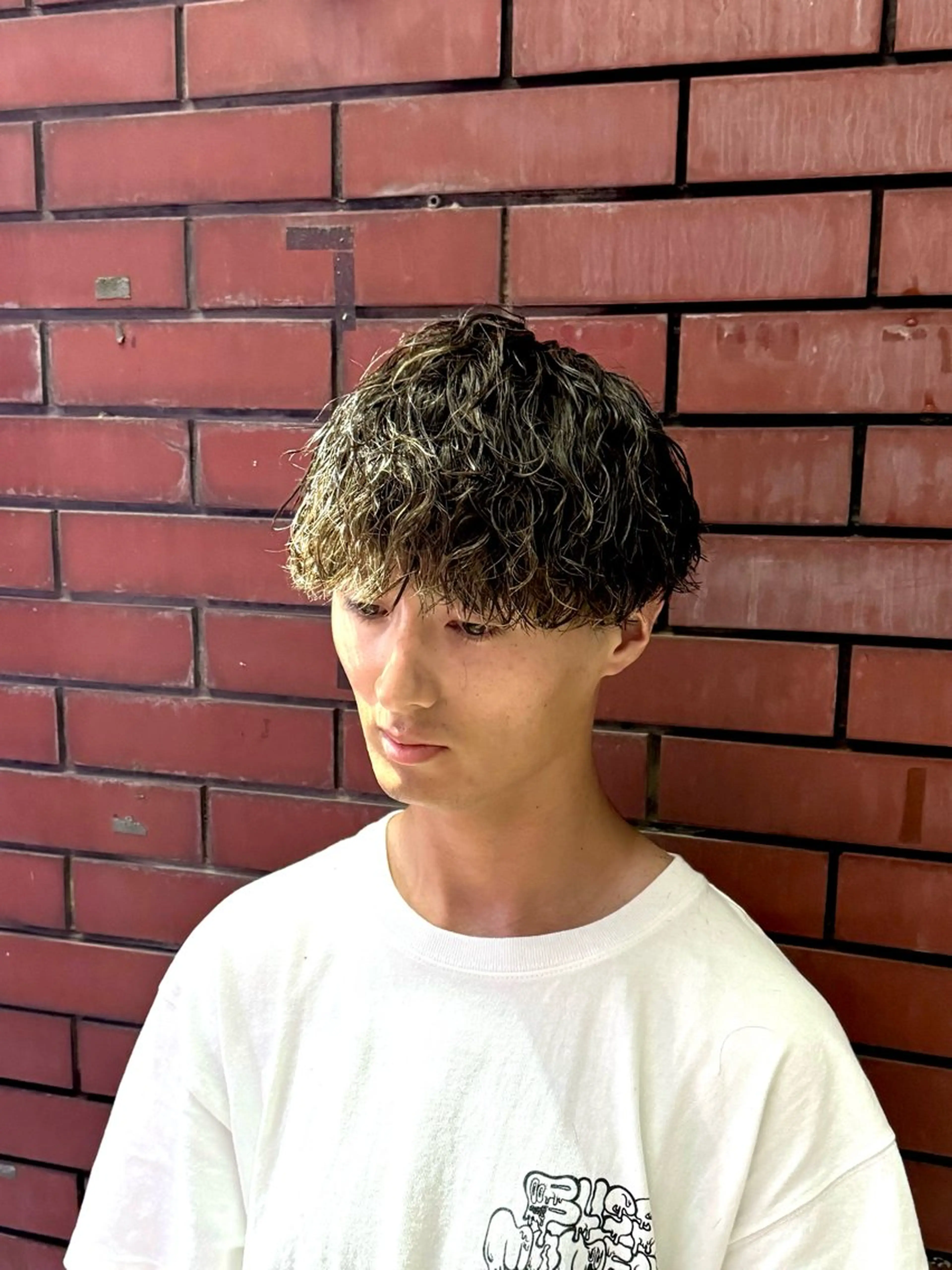 ショート パーマ メンズ マッシュ カット パーマ 柏メンズカットパーマ NO.1タイチのヘアスタイル