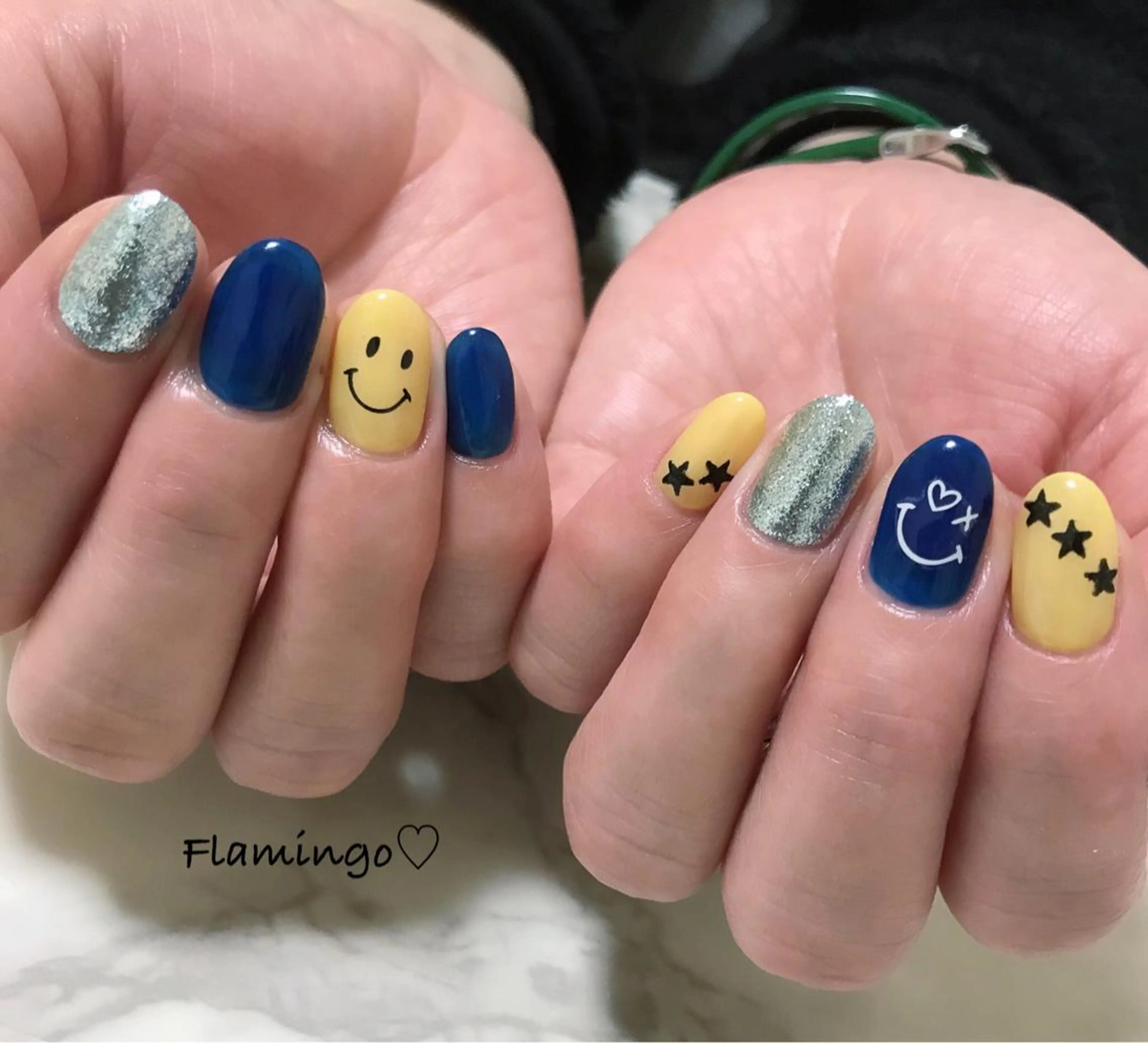 ネイル キラキラネイル ラメ(グリッター) ワンカラーネイル 春ネイル 40代からの爪を守る ×ケア重視サロン♡のネイルデザイン