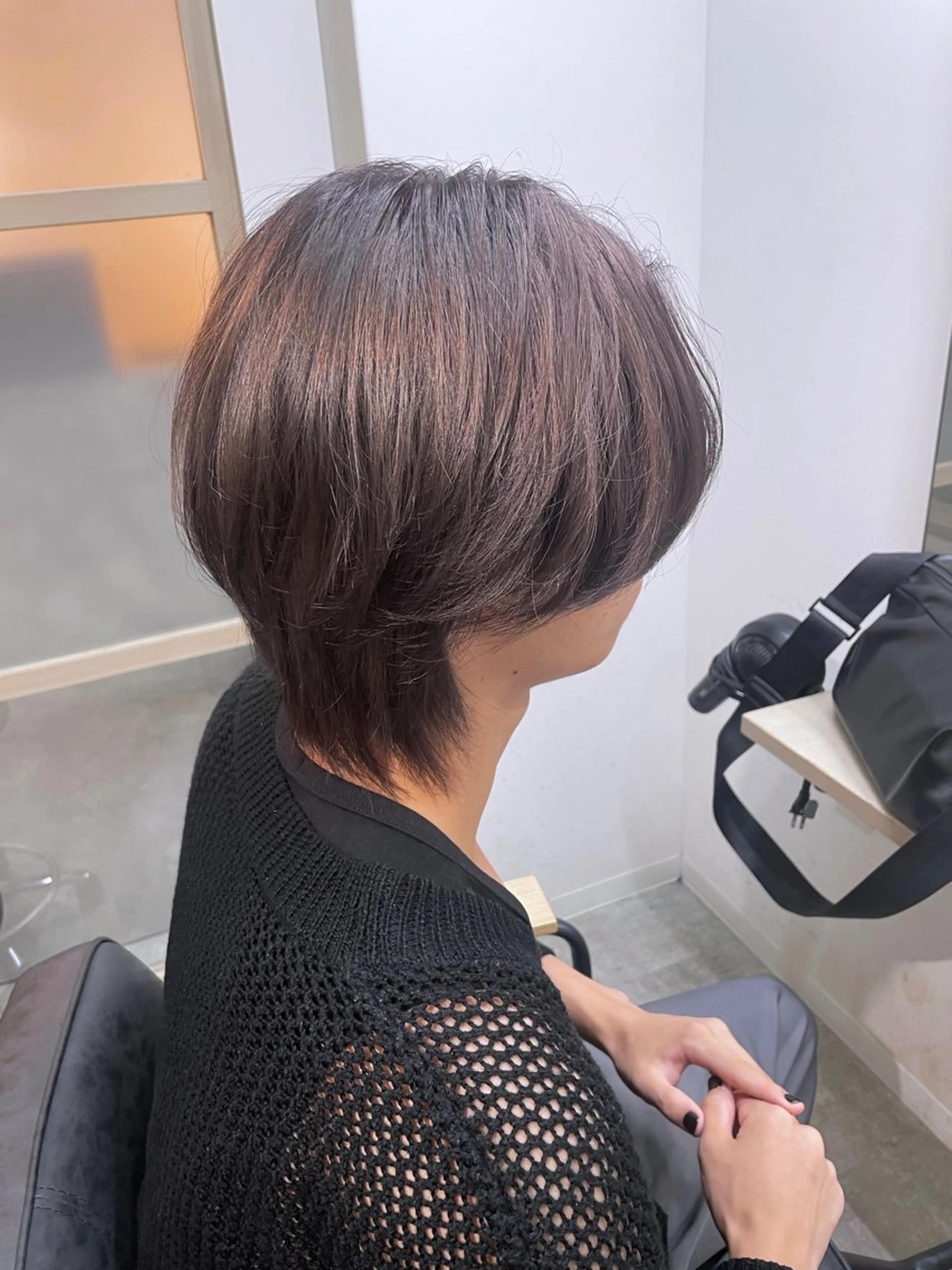 ミディアム カラー メンズ カット ヘアカラー トリートメント EMANON新宿南口所属・🦄中性ウルフ ☁️Shiori🦄のヘアスタイル