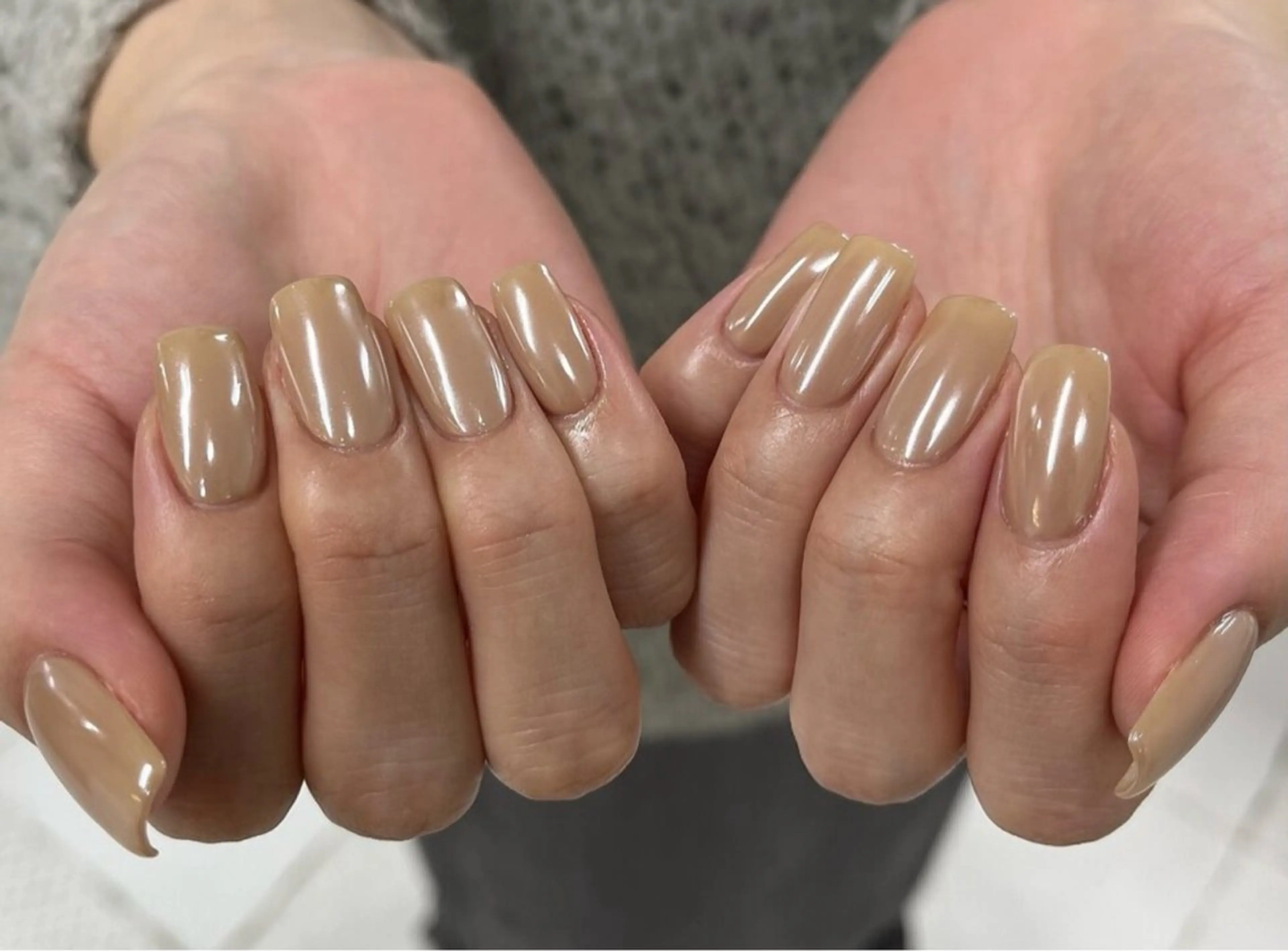 【オフなし】フレンチ、ミラーネイル、カラグラ💅🎀【ウォーターケアつき】の写真