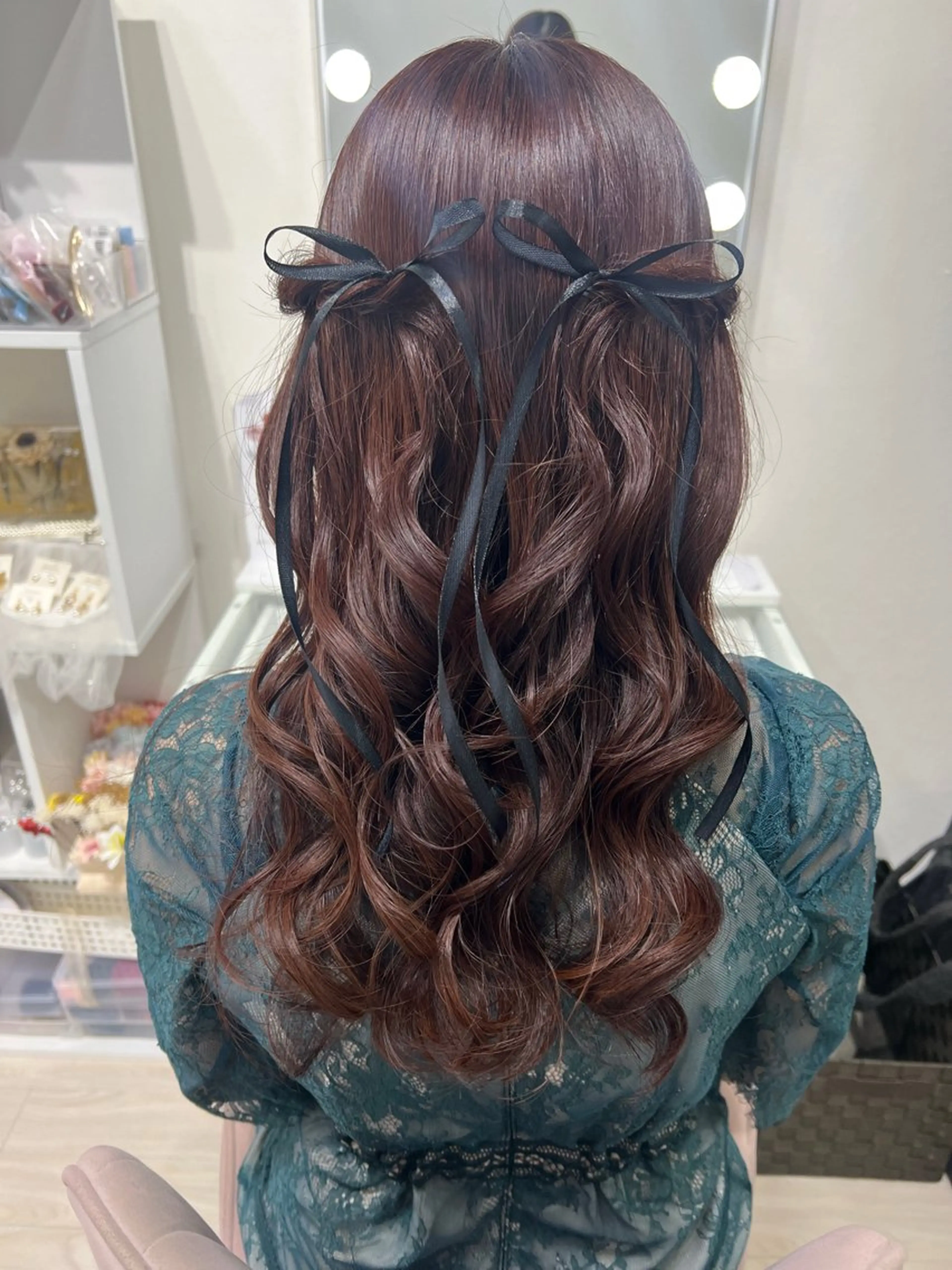 ロング ヨシンモリ ヘアセット ヘアメイク🎀 佐野 妃都美のヘアスタイル