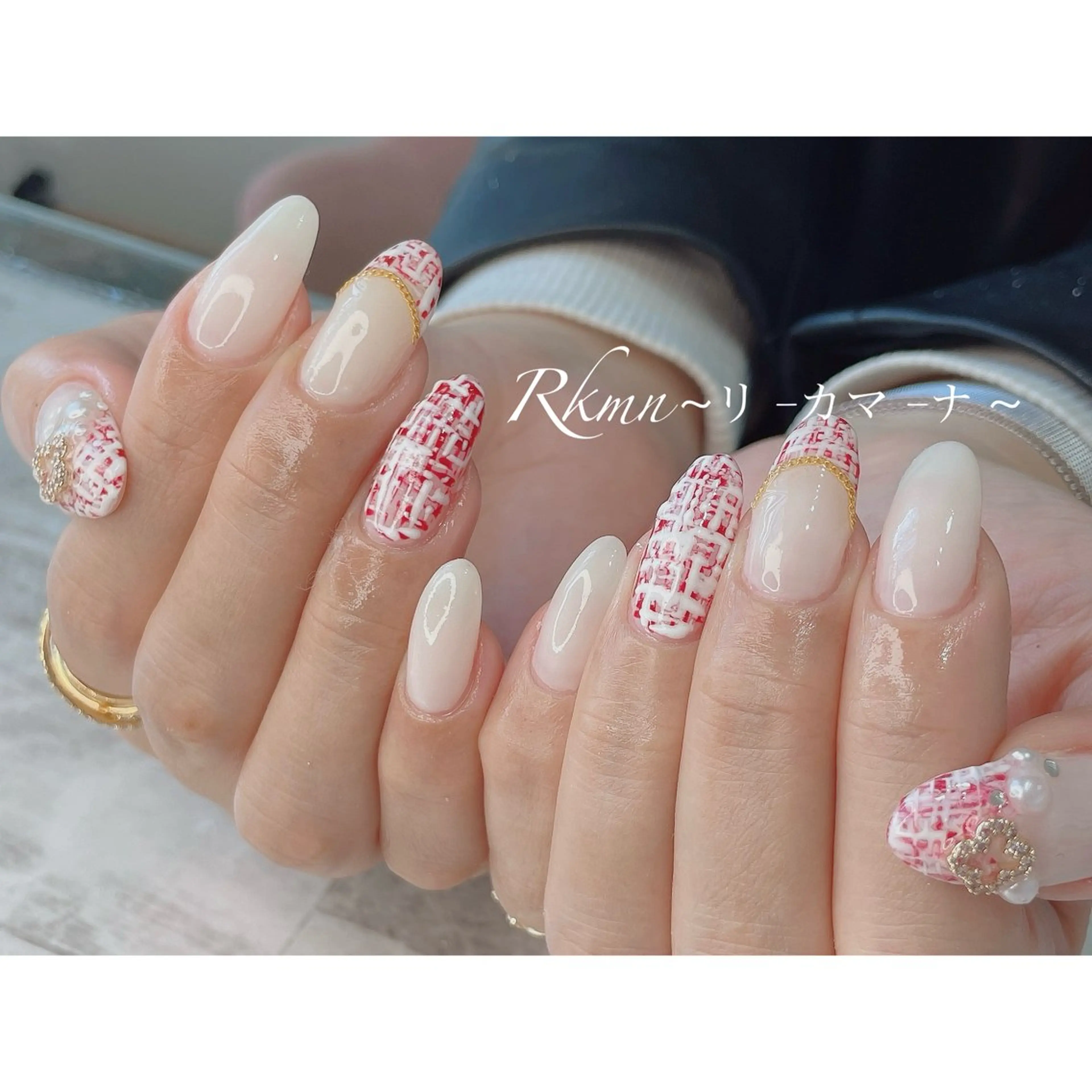 ネイル アートネイル ボルドー フレンチネイル 持ち込み 春ネイル ハンドネイル フットネイル ハンドケア Rkmn ~リ-カマ-ナ~のネイルデザイン