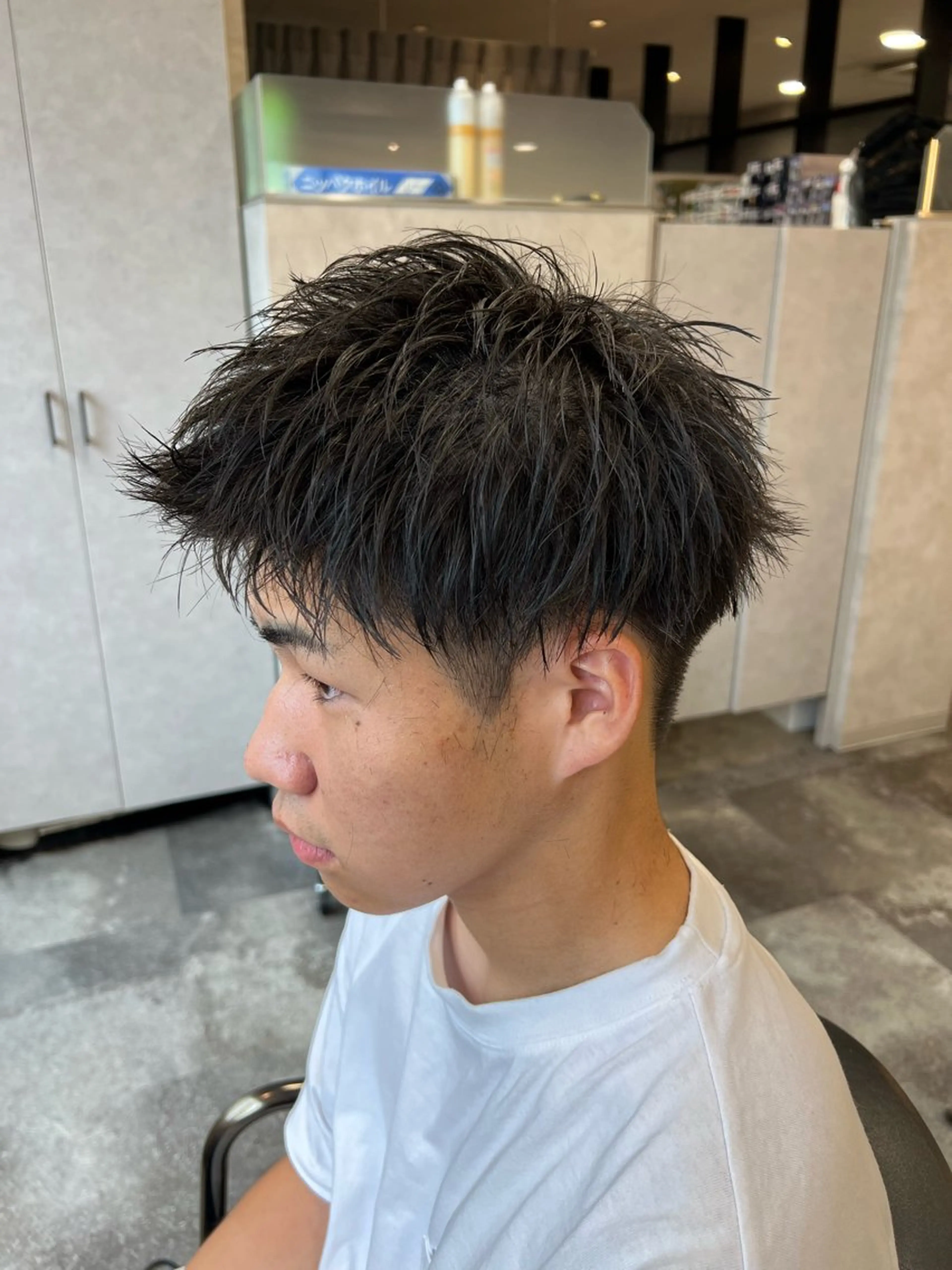 ショート ヘアアレンジ メンズ メンズパーマ メンズショート スパイキーショート メンズツイストパーマ 刈り上げ カット メンズ特化/カラー/ パーマ/ケイシンのヘアスタイル