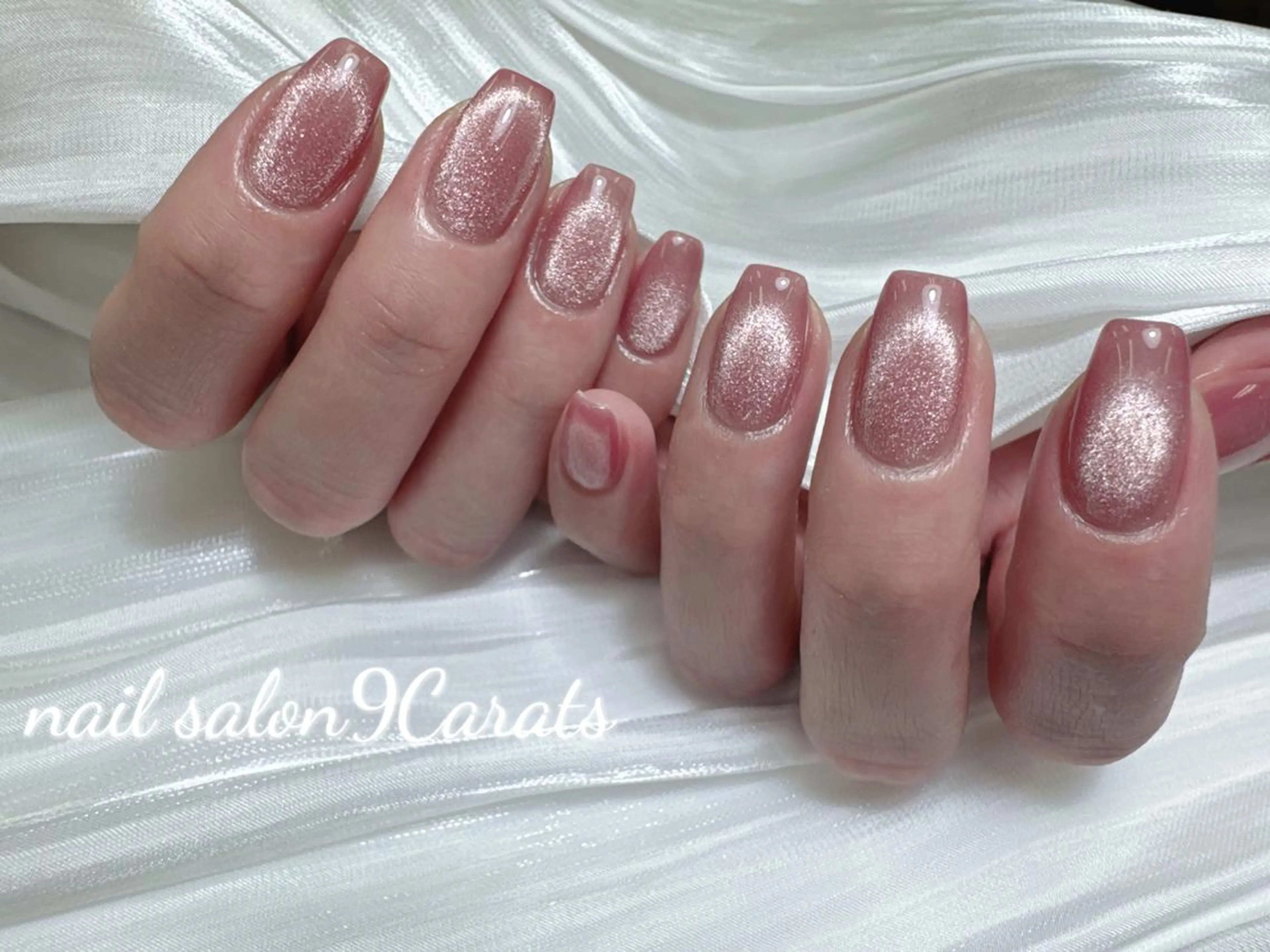 ネイル 💜ワンホンネイル ナインカラット💎のネイルデザイン