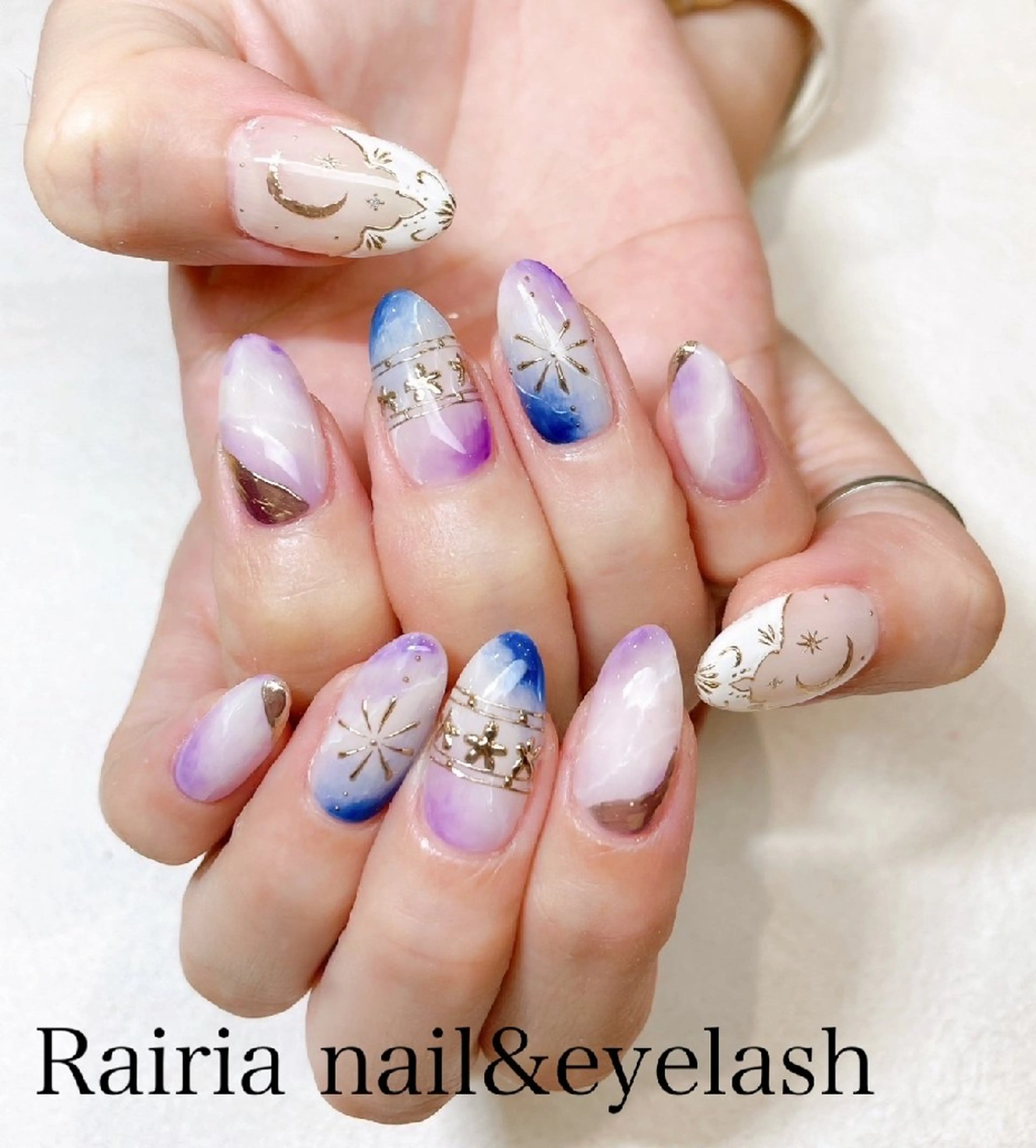 ネイル アートネイル ジェルネイル ニュアンスネイル パラジェル Rairianail 小手指店のネイルデザイン