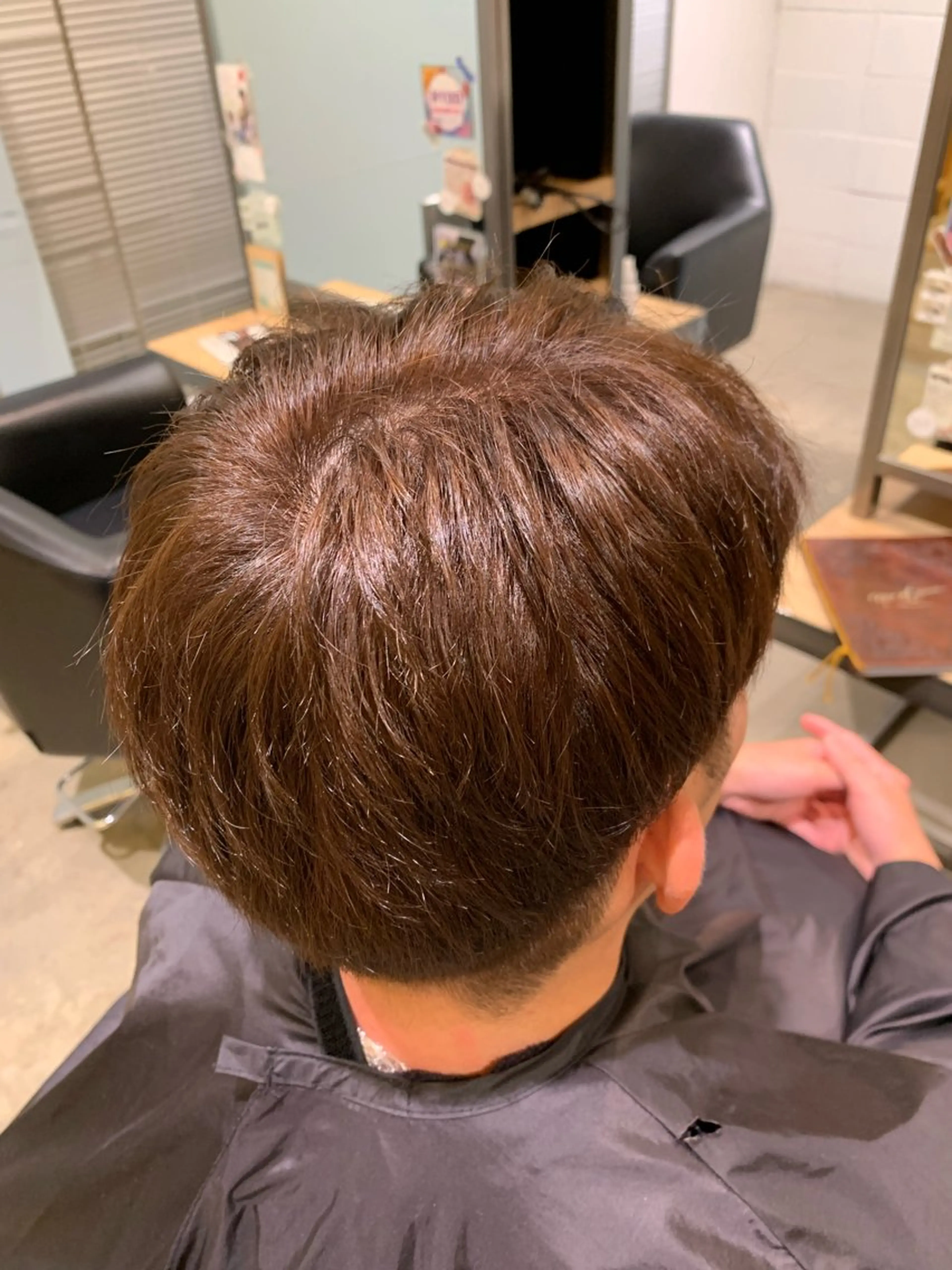 カラー ブラウンカラー ヘアカラー トリートメント 大谷 央翔のヘアスタイル