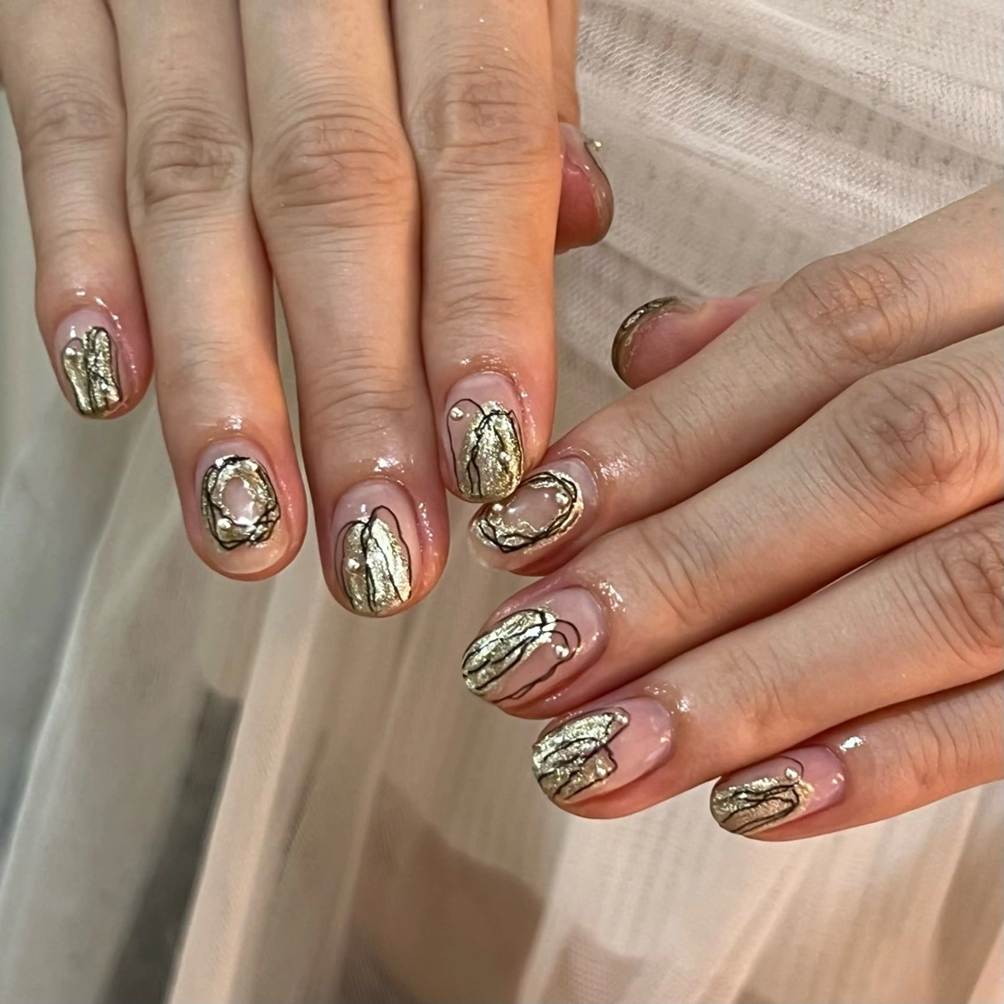 ネイル クリアネイル ニュアンスネイル filonnail hinaのネイルデザイン