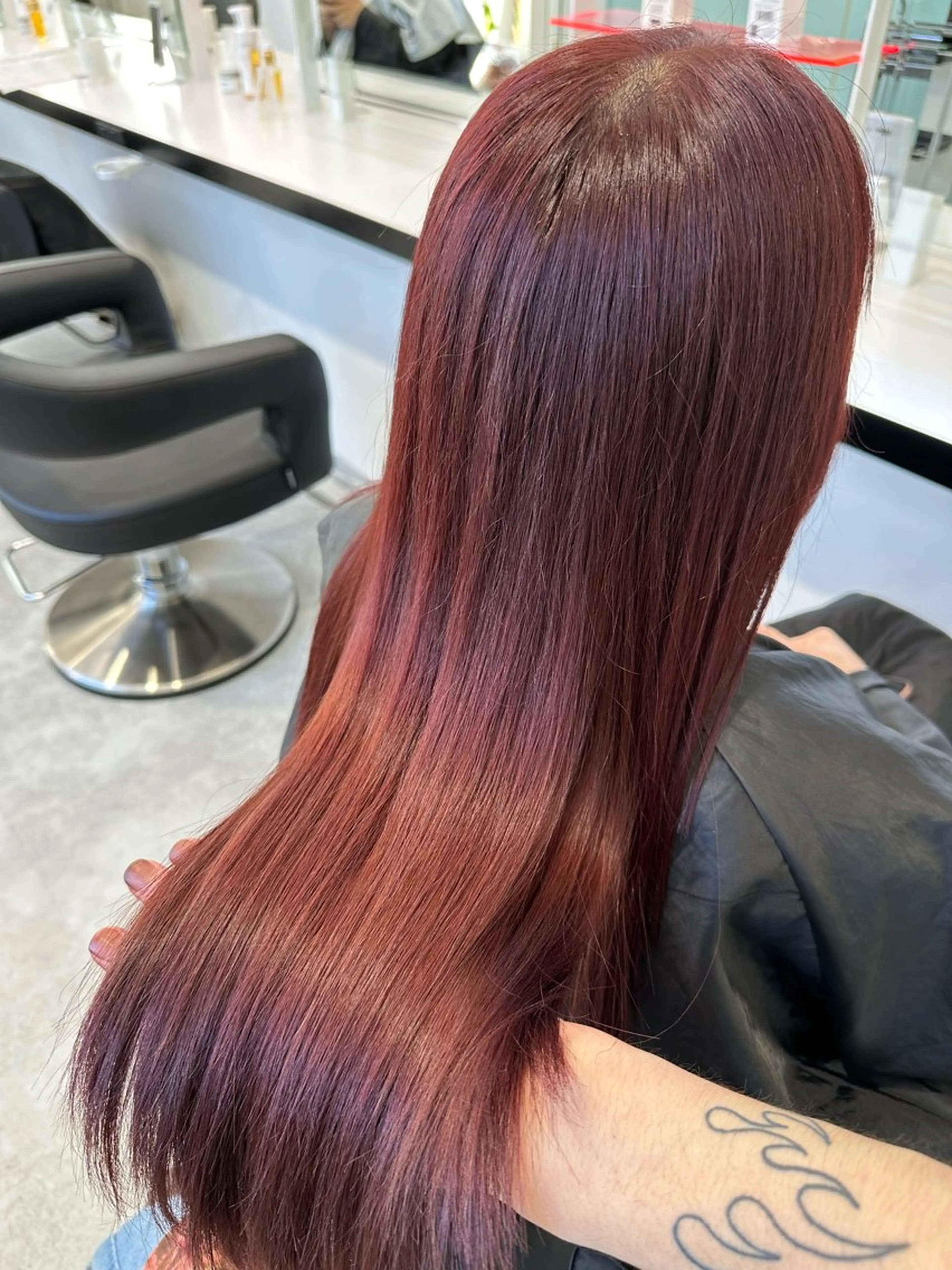 ロング カラー カット ヘアカラー 🍒ワイン系 ウルフカット🍒拓未のヘアスタイル