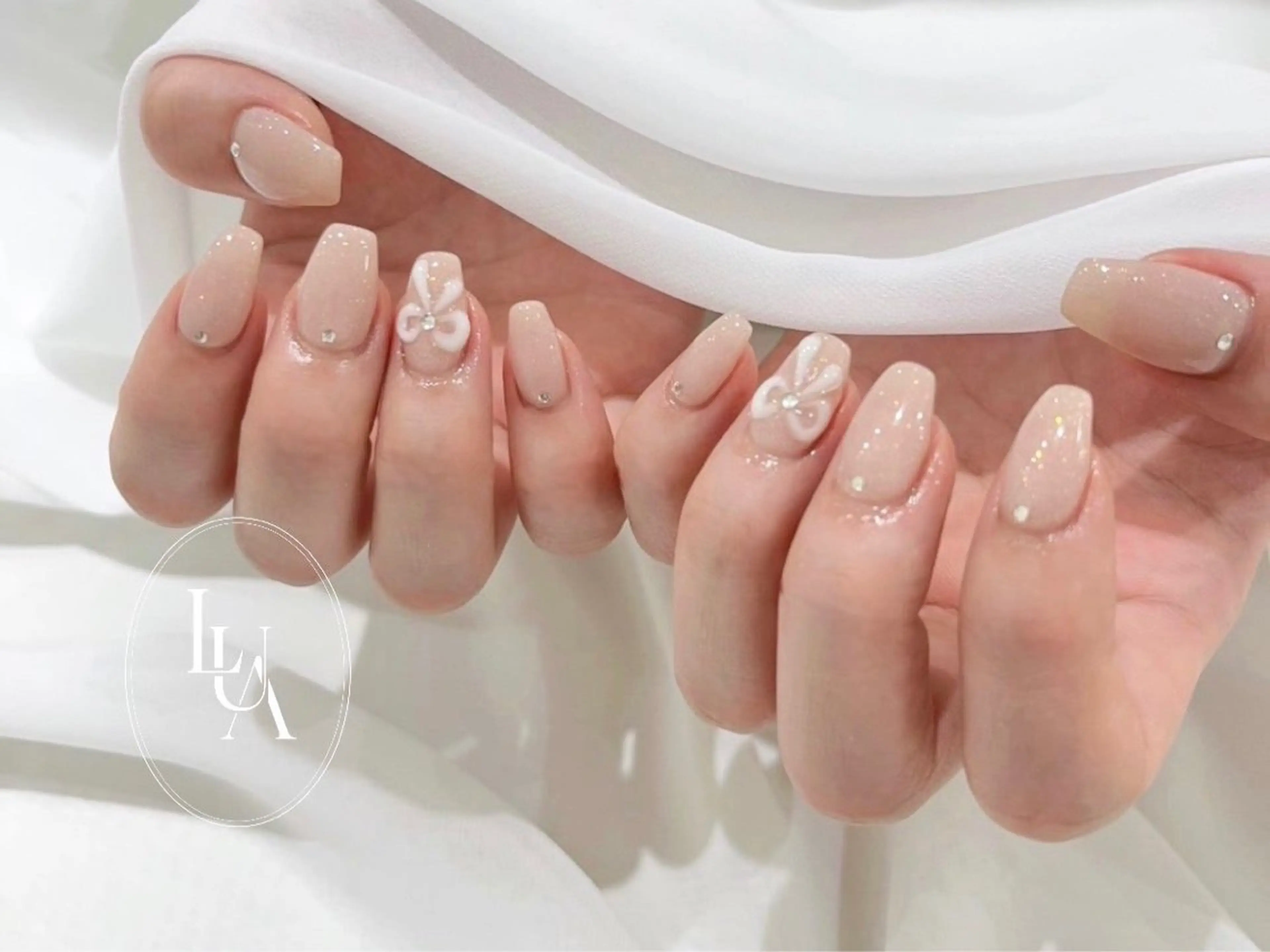 ネイル 韓国ネイル オフィスネイル ワンホンネイル ハンドネイル Nail Salon LUA所属・大矢 亜美のネイルデザイン