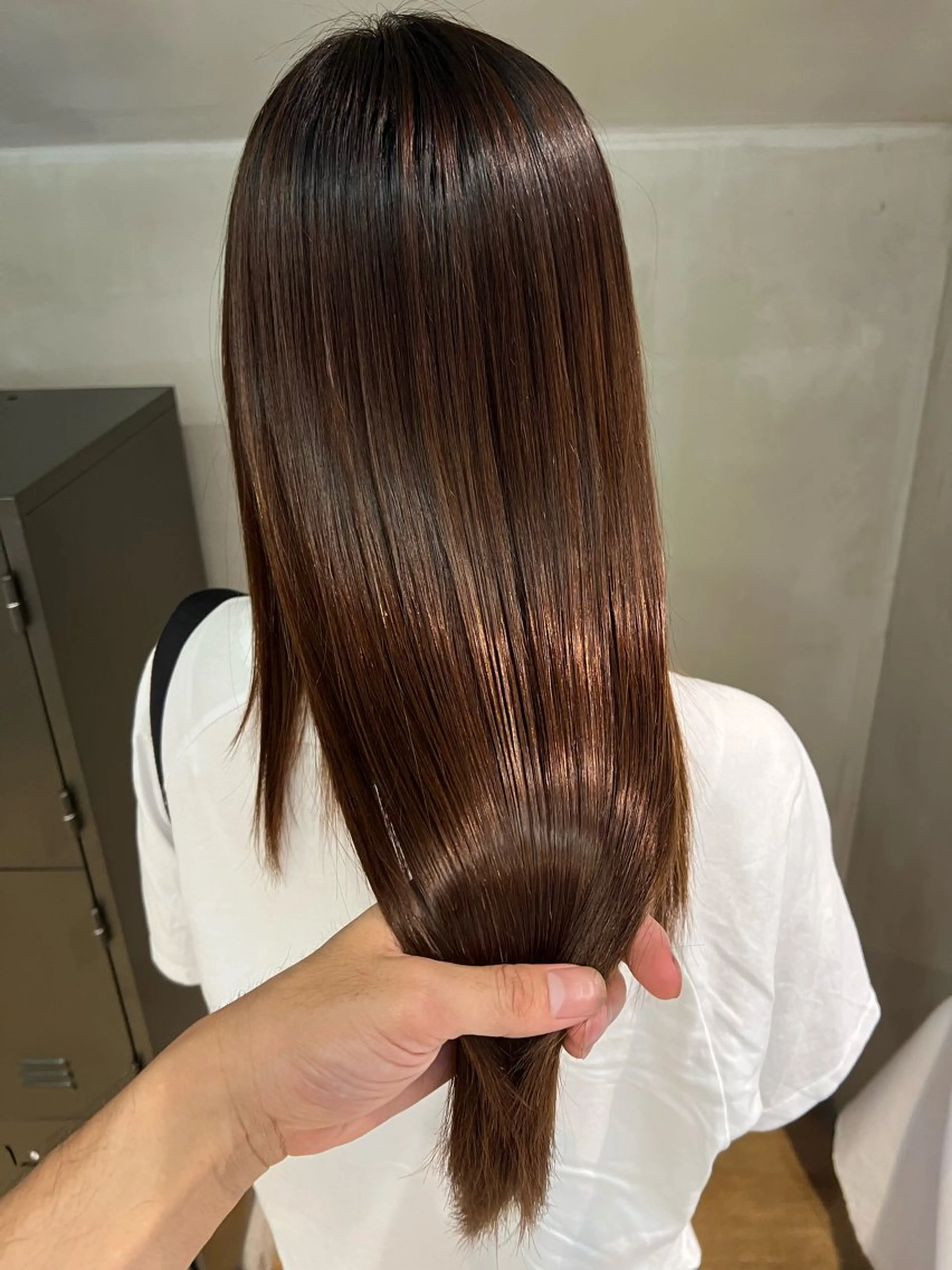 ロング パーマ ストレートパーマ Hina/カラー、 パーマモデル募集中のヘアスタイル
