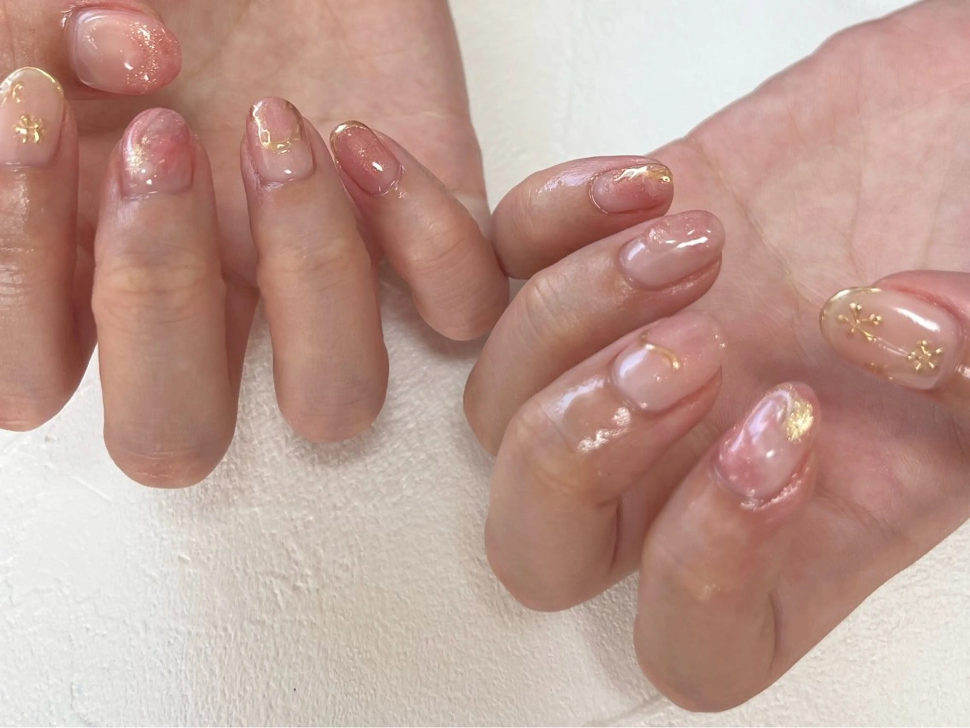ネイル ジェルネイル ニュアンスネイル ハンドネイル tamu nail 　金町のネイルデザイン
