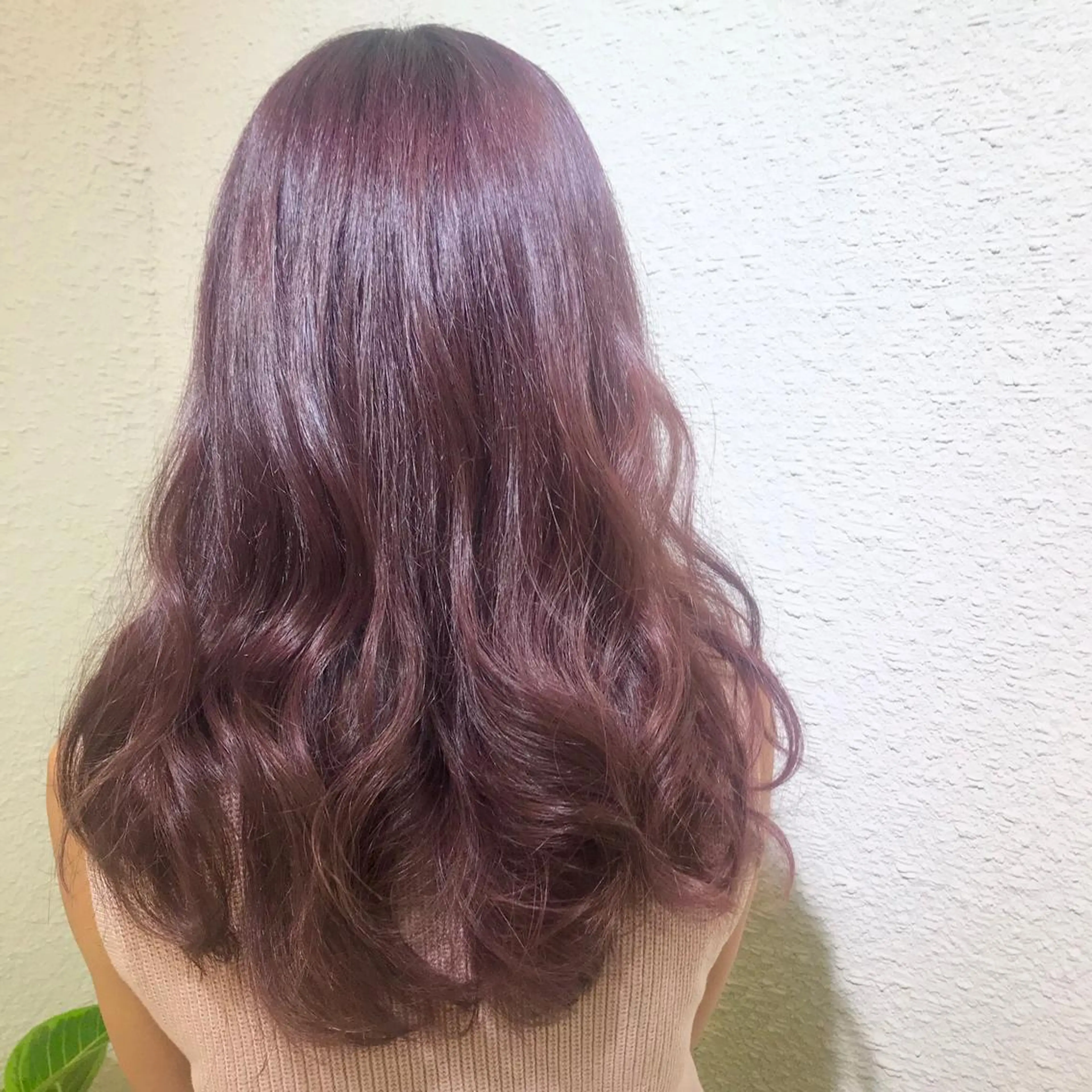 セミロング カラー ピンクカラー 透明感カラー/ 寺田千雅子のヘアスタイル